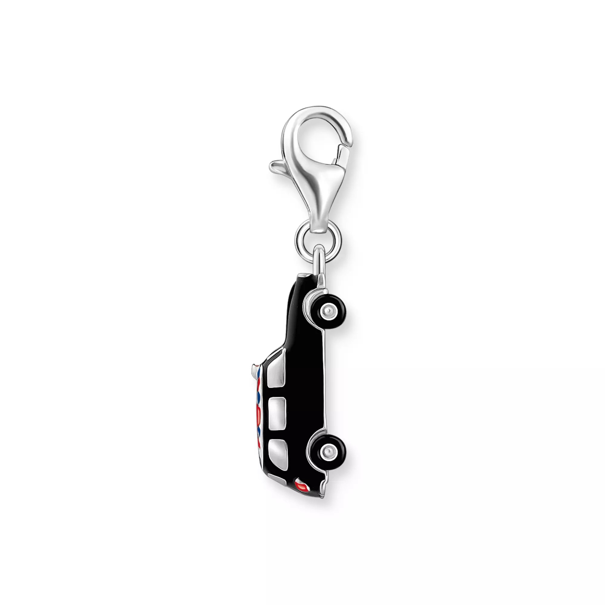Thomas Sabo Charm-Anhänger - LONDON Taxi - Silber & Emaille & Zirkonia - mehrfarbig – Ansicht 2