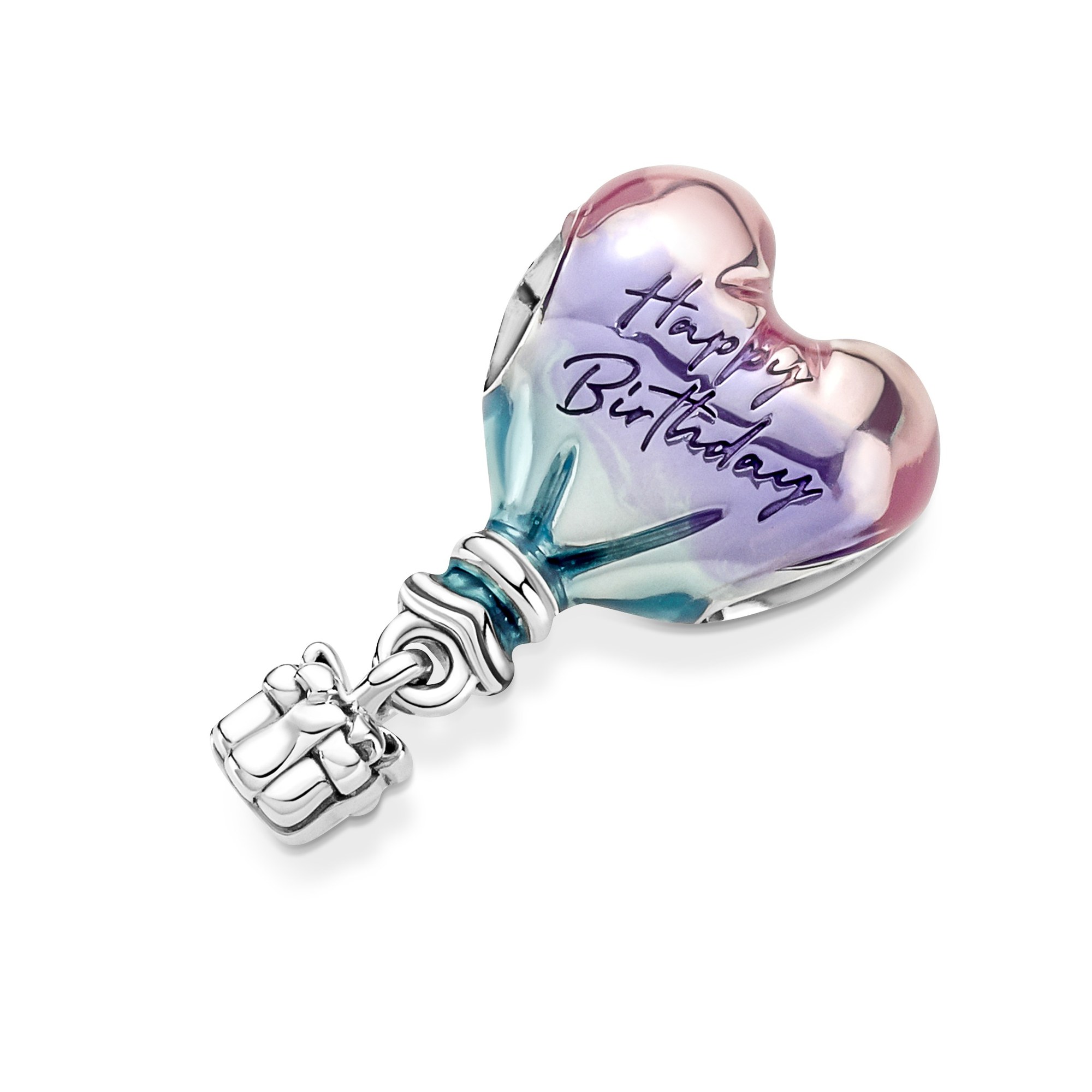 Pandora Alles Gute zum Geburtstag Heißluftballon - Charm - Sterling Silber & Emaille Bunt Ansicht 4 – Ansicht 4