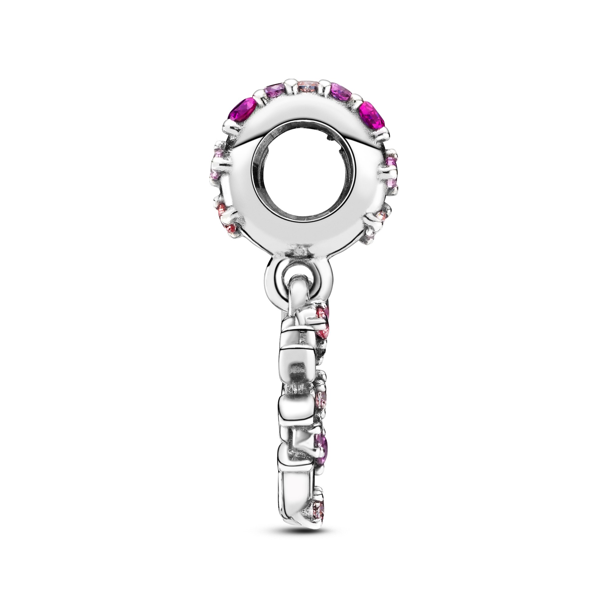 Pandora People - Charm - Rosa Herz Stammbaum - Silber - versch. Steine – Ansicht 2