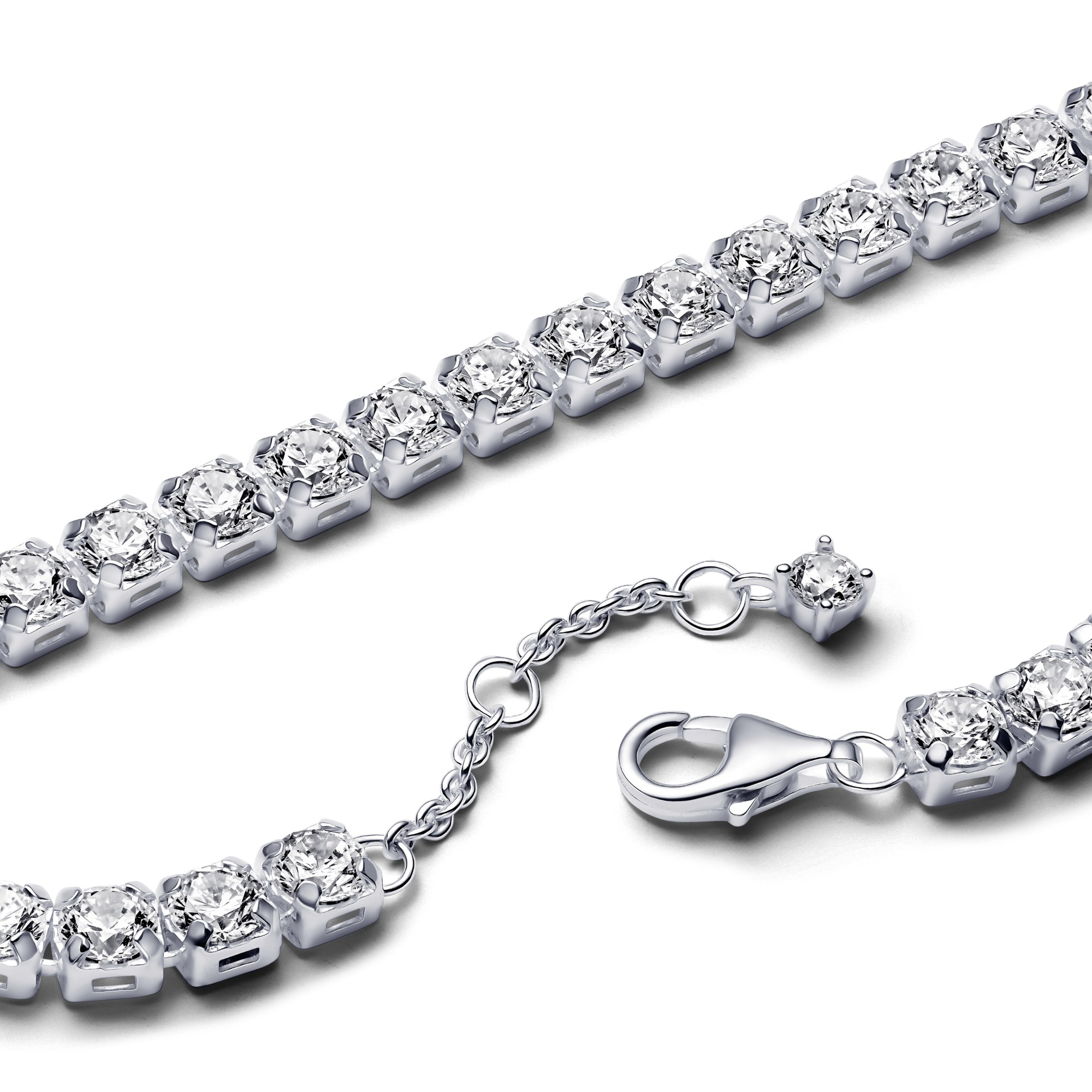 Pandora Tennisarmband aus Silber mit klarem Zirkonia – Ansicht 2