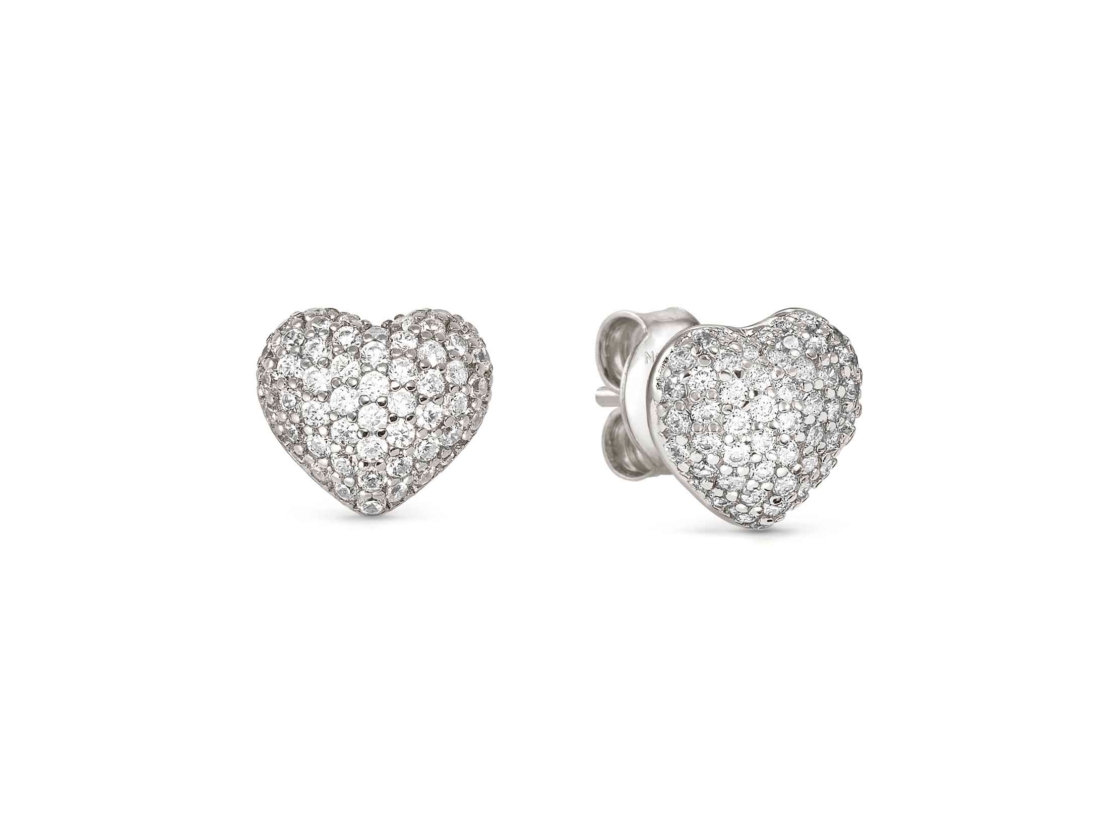 Nomination 242707 04 - LIFEPOETRY Ohrstecker aus Sterling Silber - Zirkonia besetzt - Herz - rhodiniert