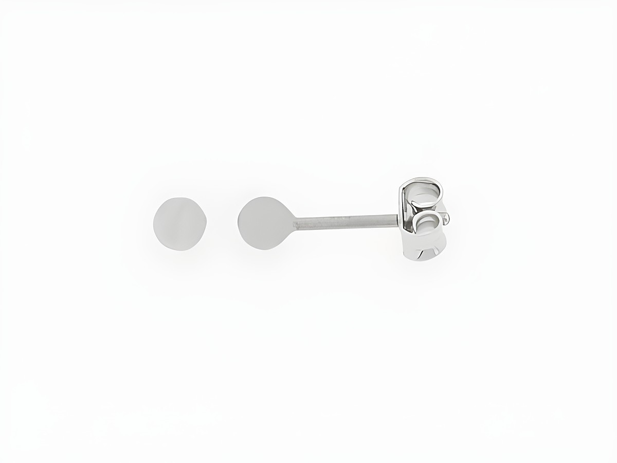 Silber Ohrringe Kugel Silber 3 mm Stecker von Juwelier Harnisch Ohrstecker ohne Stein auf weißem Hintergrund abgebildet.