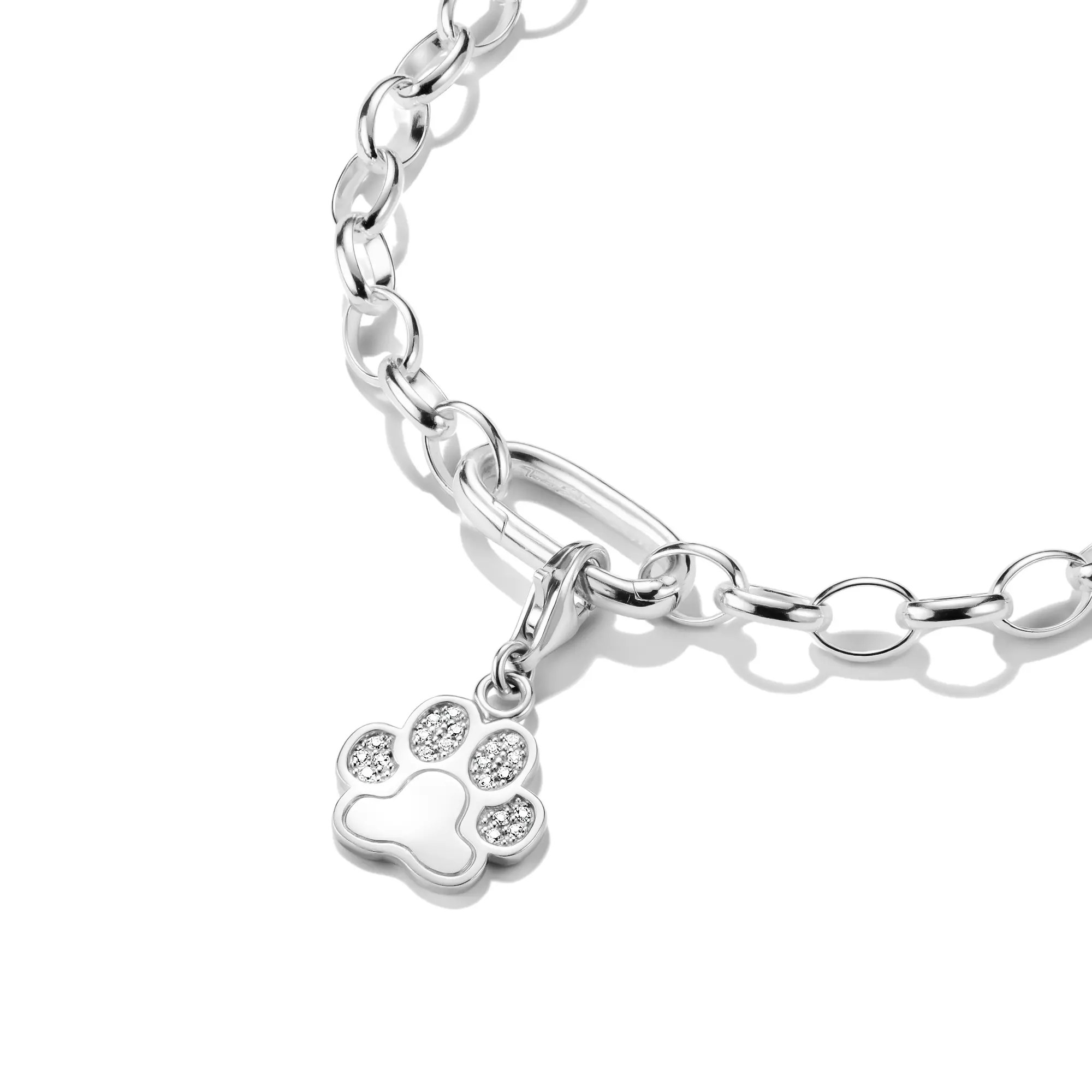 Thomas Sabo Charm - Tatze - Silber - Zirkonia weiß - Hundepfote – Ansicht 2
