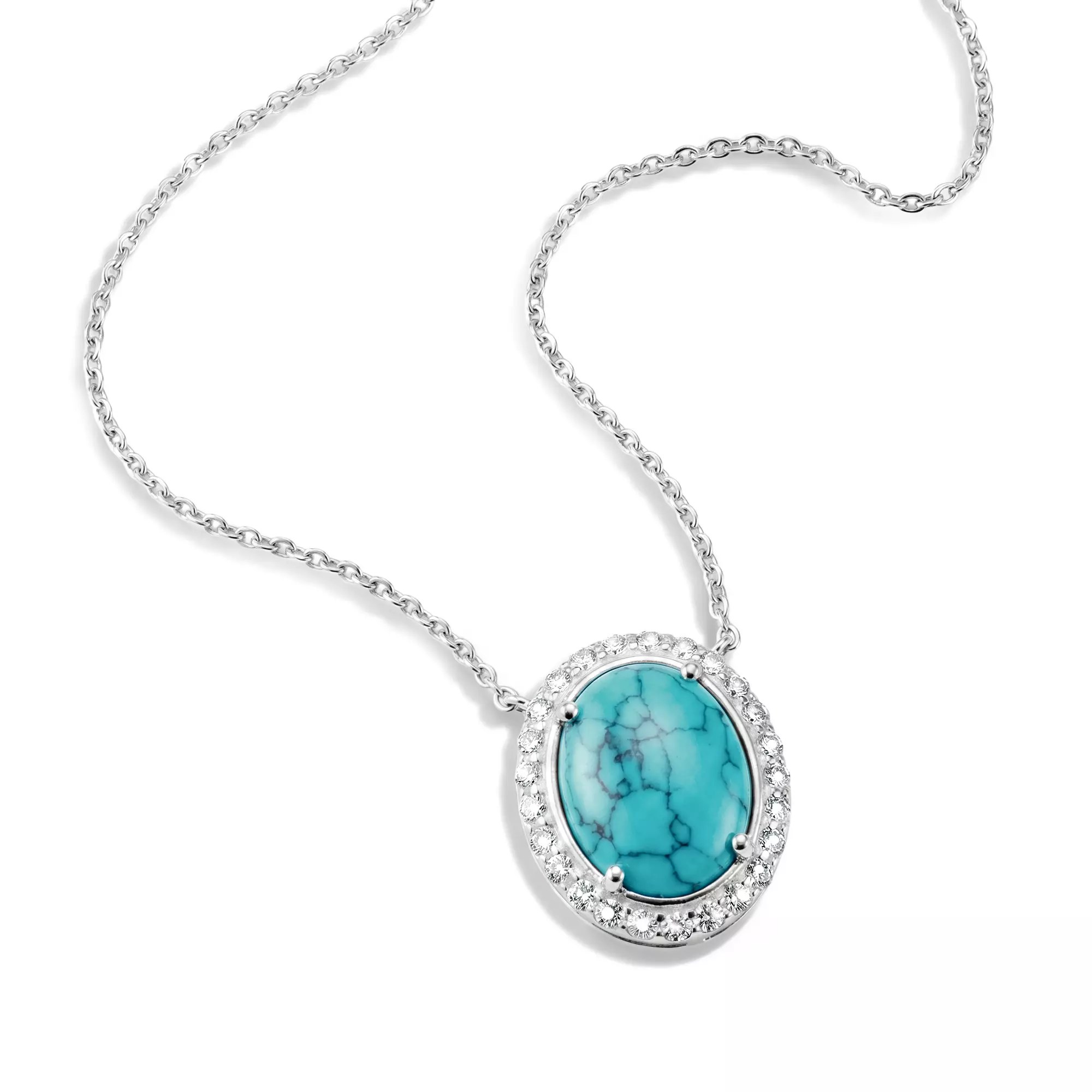 Thomas Sabo ELYNDRA - Halskette - 50 cm - Sterling Silber recy. & imit. Türkis & Zirkonia - türkis – Ansicht 2