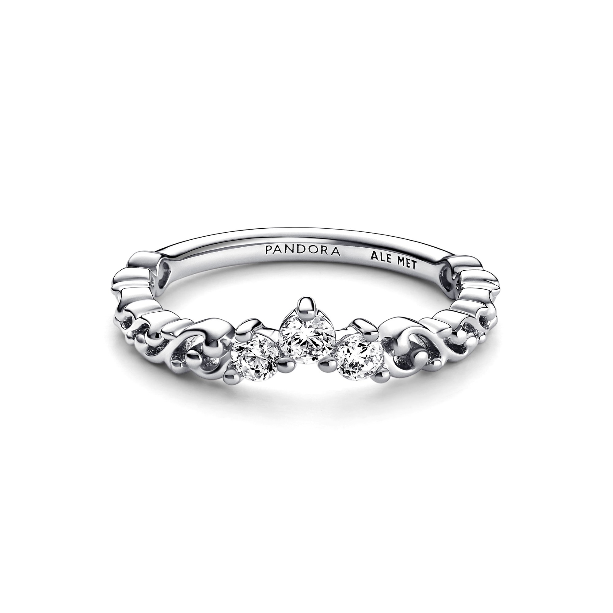 Pandora königlicher Tiara Diadem-Ring - Sterling Silber + Zirkonia - Klar Ansicht 2 – Ansicht 2