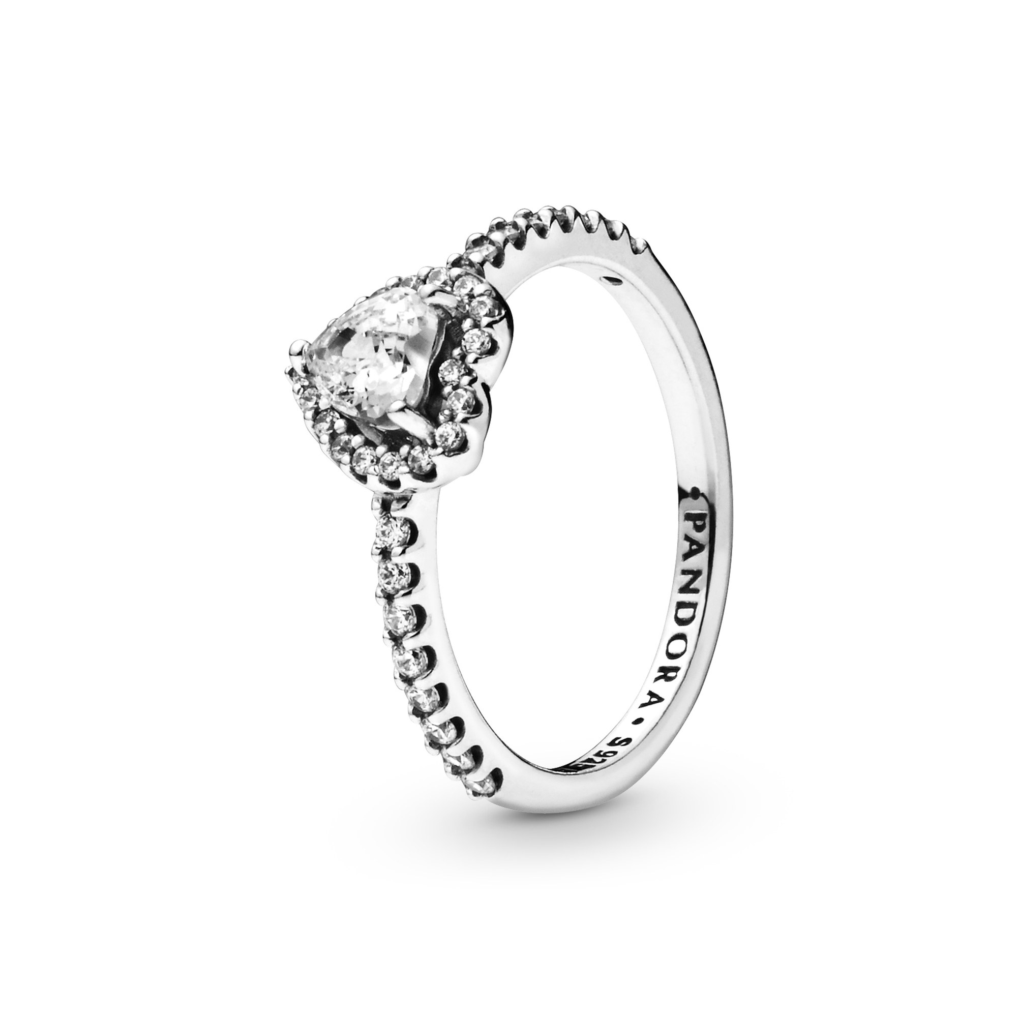 Pandora Heart - Herz Sterling Silber Ring mit Zirkonia