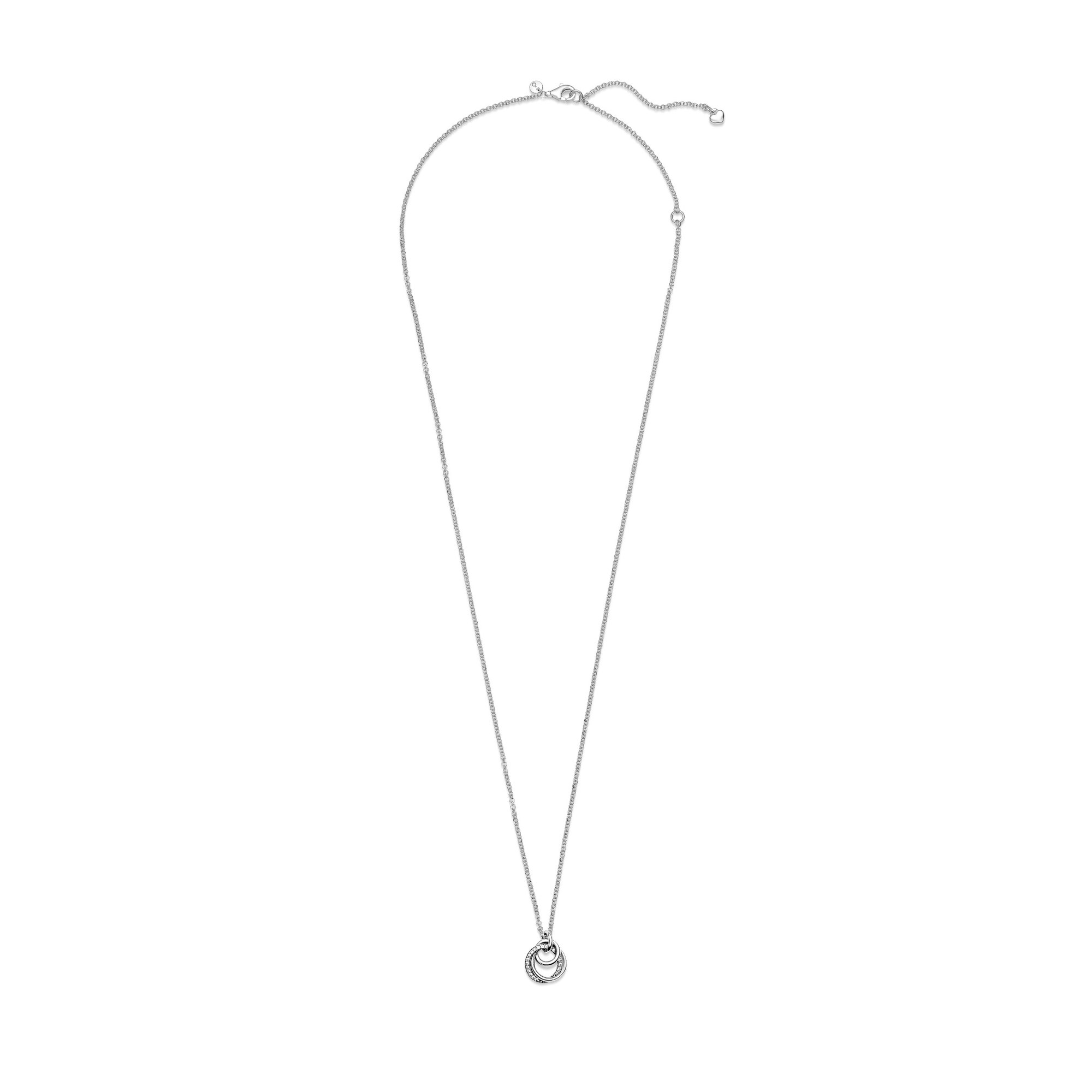 Pandora Familie Für Immer Verschlungener Anhänger Halskette - Sterling Silber Zirkonia 60 cm Ansicht 3 – Ansicht 3