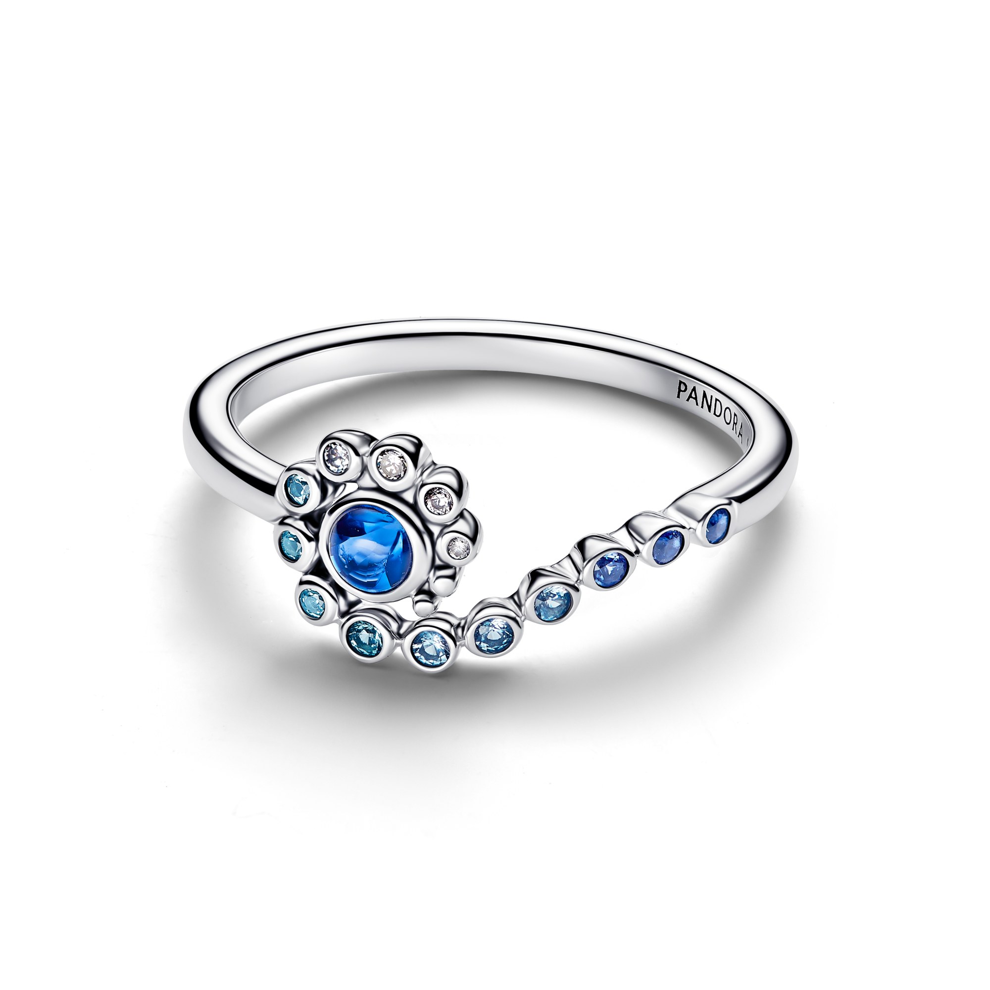 Pandora Disney Vaiana Ozeanwellen-Ring Steinmix - Blau – Ansicht 2