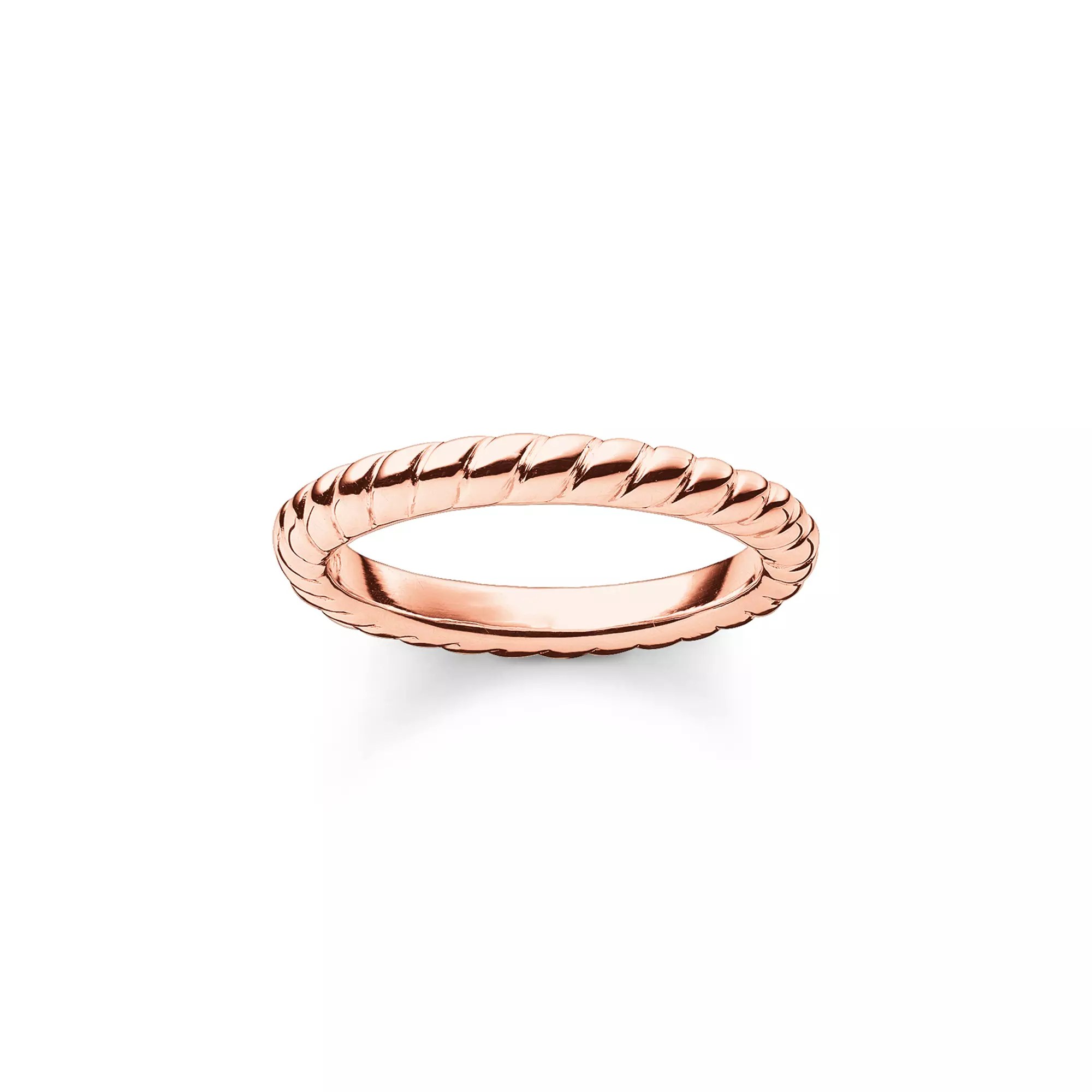 Thomas Sabo Ring Silber - verg. Gelbgold – gedrehtes Band – Ansicht 2