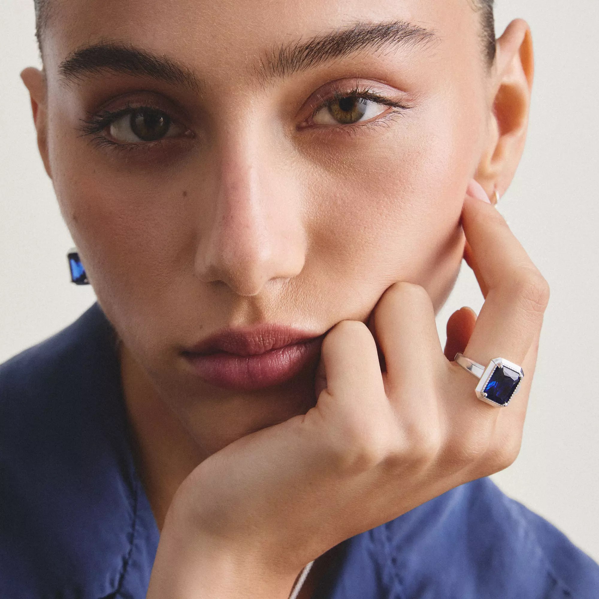 Thomas Sabo ELYNDRA - Ring - Sterling Silber recy. & Nano-Kristall - blau – Ansicht 4