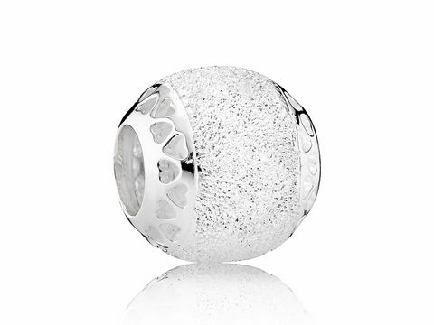 PANDORA - 792097 Glitzernde Herzen - Sterling Silber Charm
