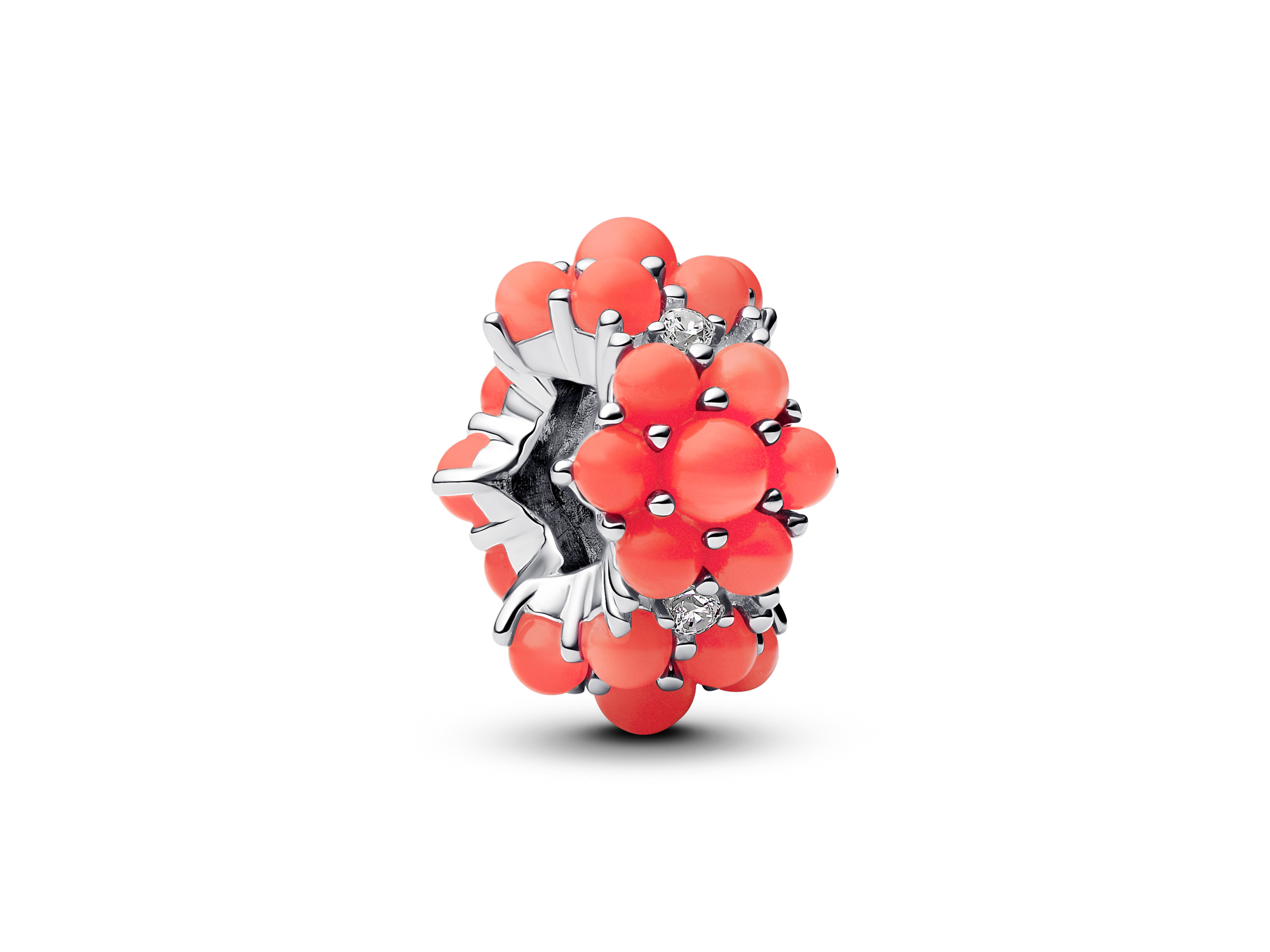 Pandora 793897C01 - Korallenfarbener Ozean Charm - Sterling Silber