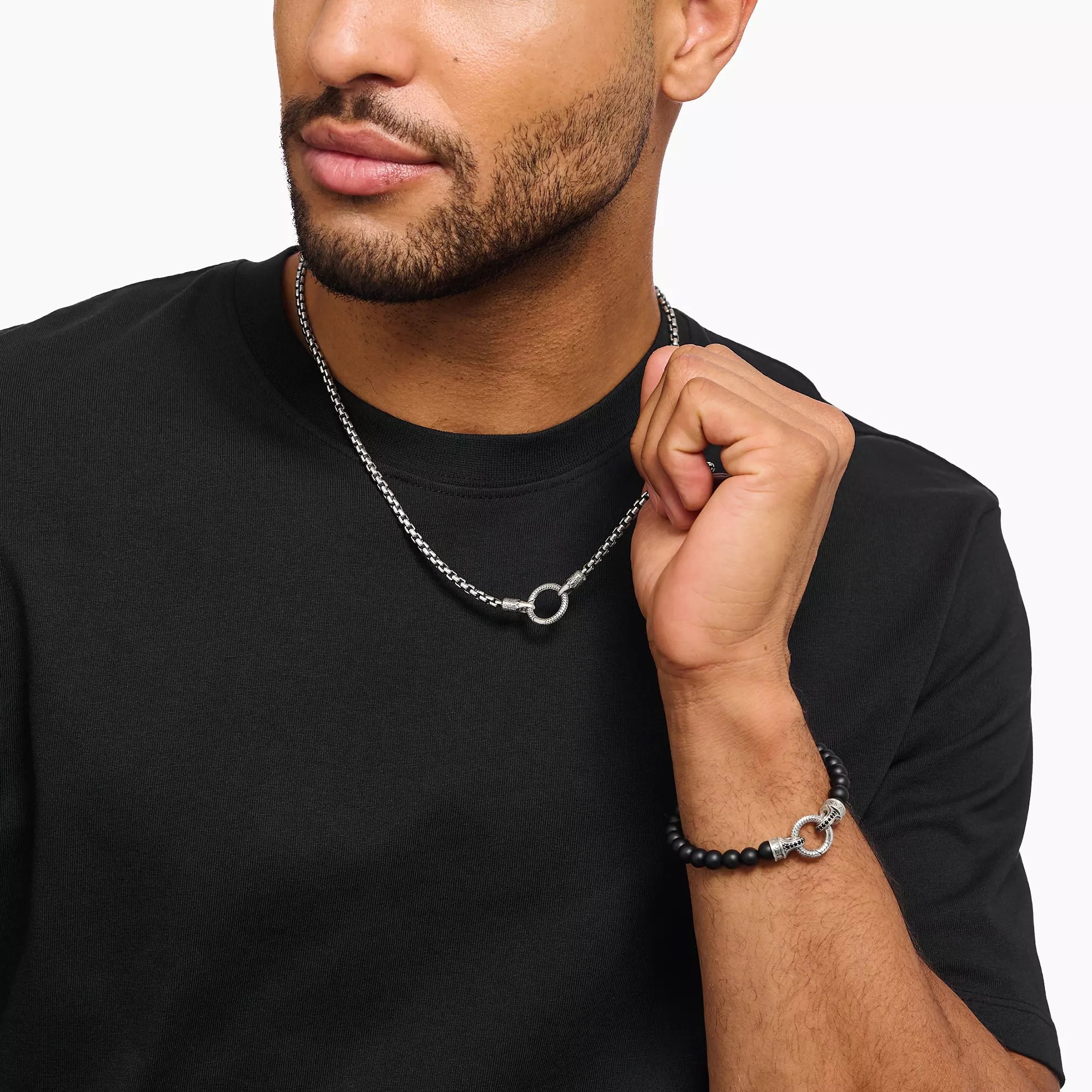 Thomas Sabo Venezianerkette 4 mm mit rundem Verschluss Silber – 60 cm – Ansicht 3