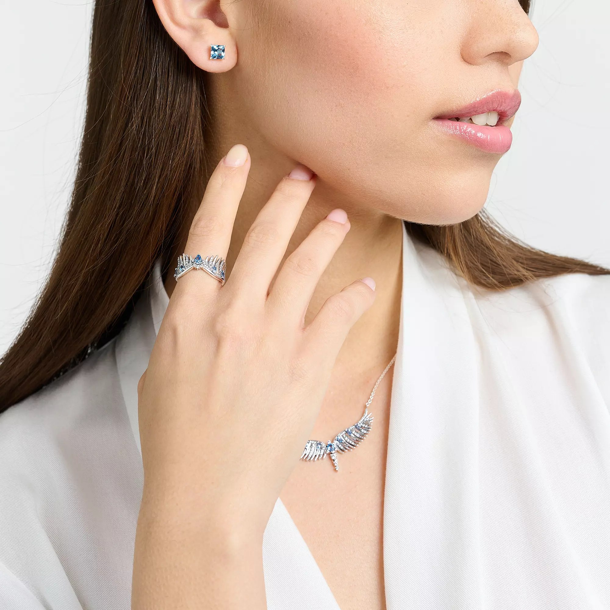 Thomas Sabo Ring - Sterling Silber - geschwärzt + syn. Spinell + Zirkonia – Ansicht 3