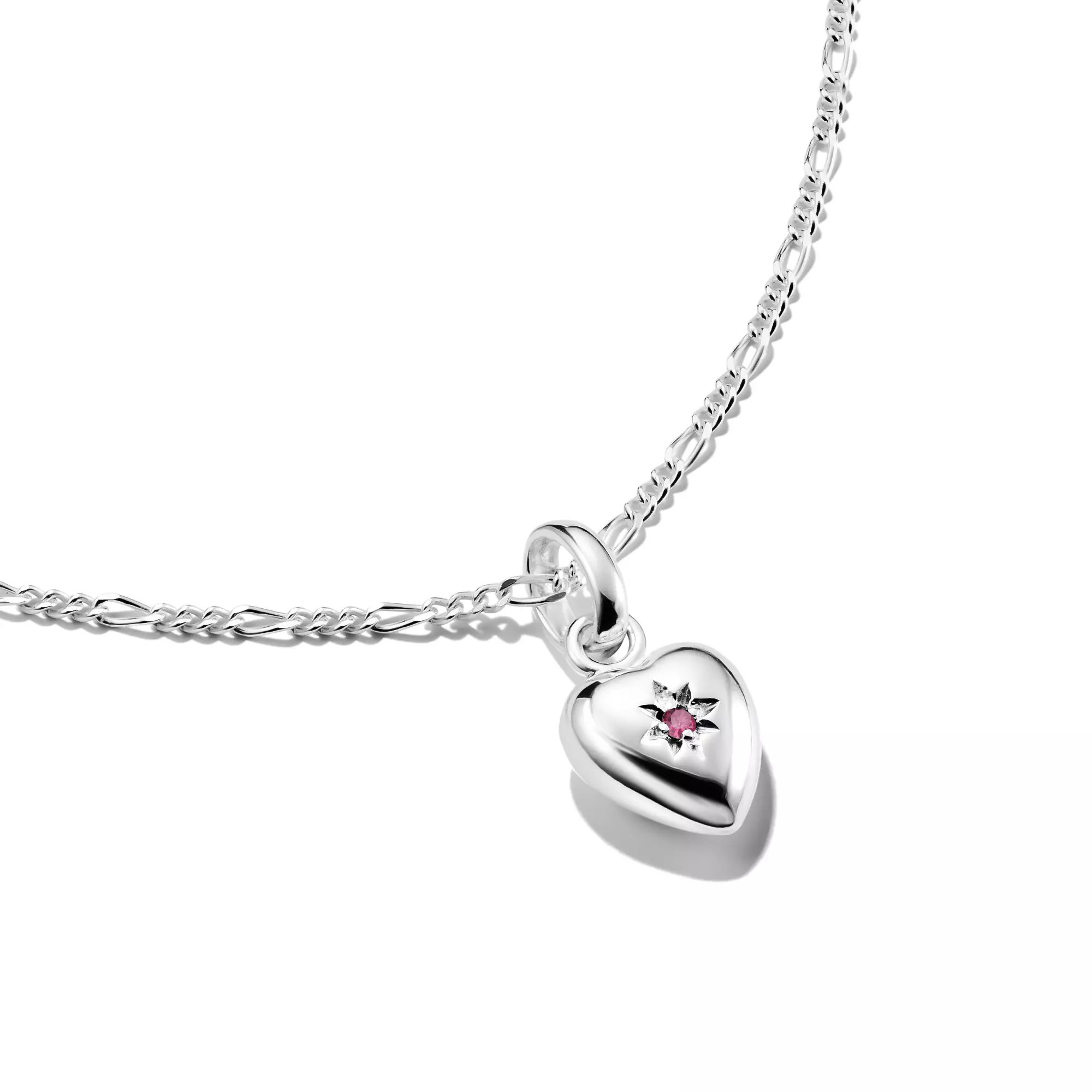 Thomas Sabo Connect - Herz mit Stern - Charm mit Öse - Silber + Lab Grown Rubin – Ansicht 2