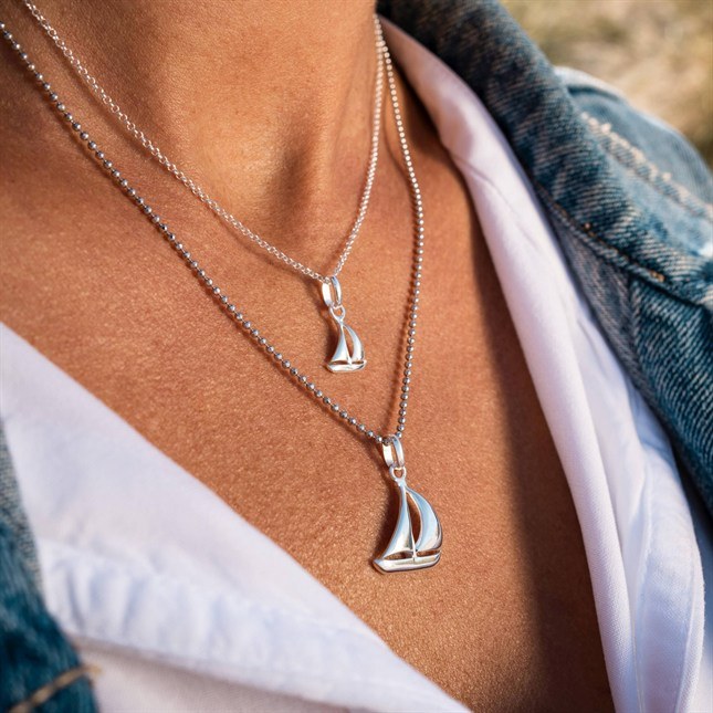 DUR Schmuck P4252 - Sterling Silber Anhänger Ahoi – Ansicht 3