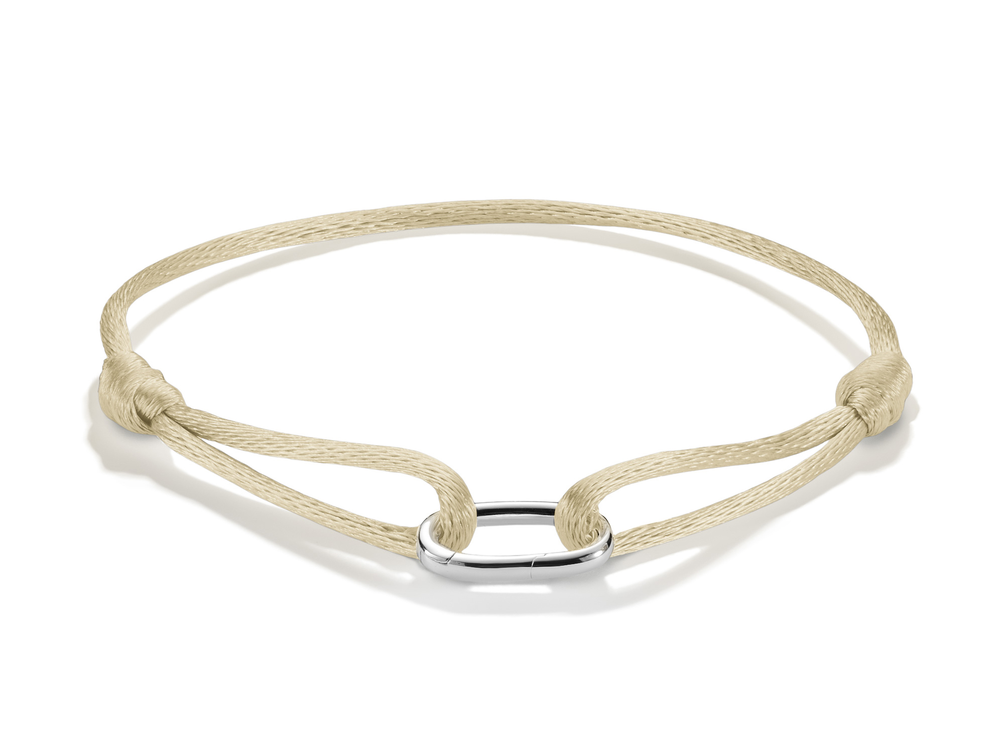Thomas Sabo Connect - C1210-001-19-L24V Charm Armband 14-24 cm - Sterling Silber - Beige
