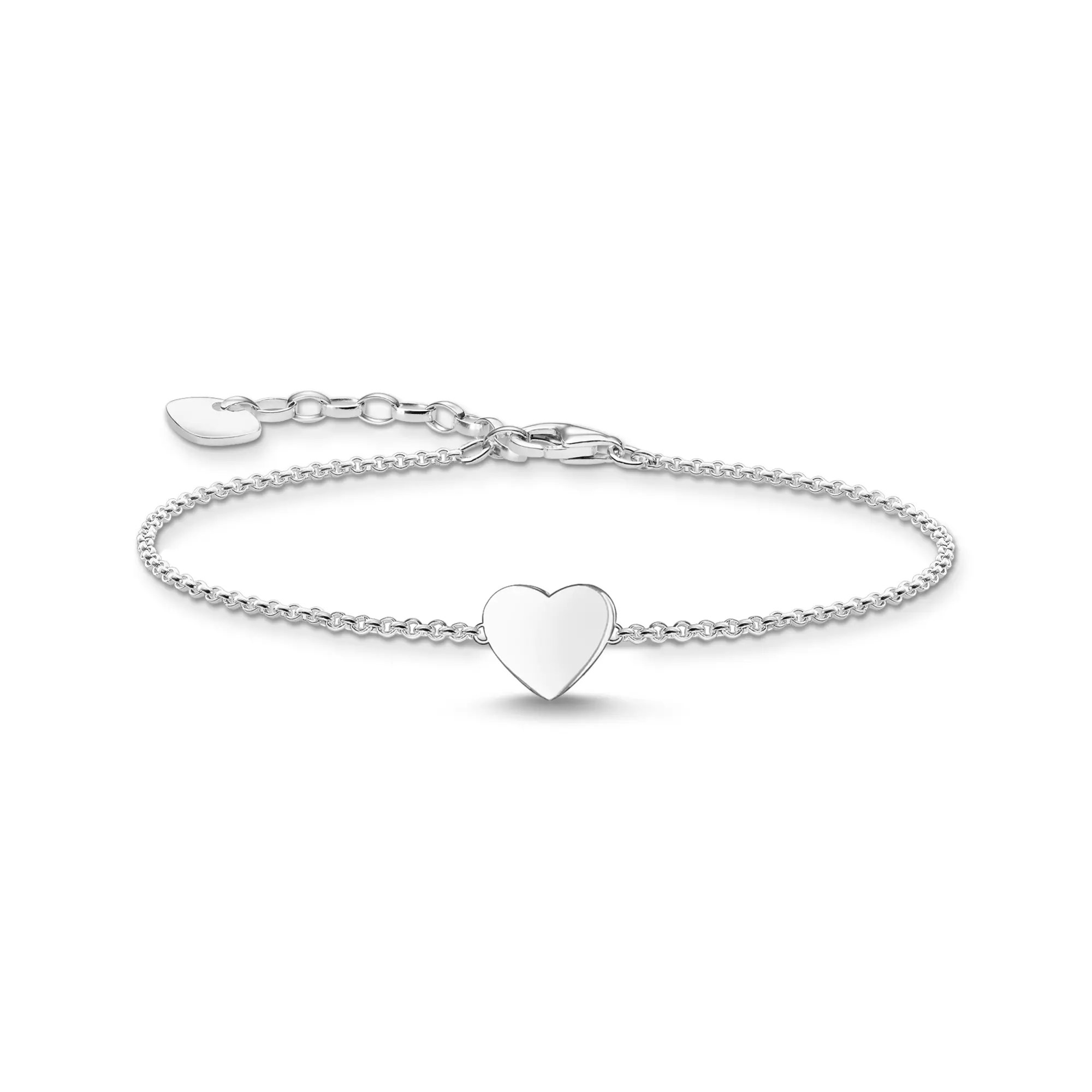 Thomas Sabo Gravur Armband - HERZ Silber - 16-19 cm