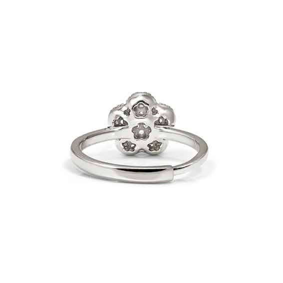 Nomination LIFEPOETRY Ring aus Sterling Silber & Zirkonia in Pavé-Fassung - Blume - rhodiniert – Ansicht 4