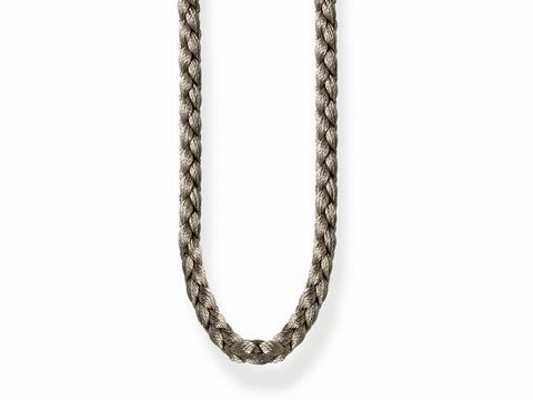 Bedeutende Steinkette von Thomas Sabo in einem eleganten, geflochtenen Design, Modell KE1742-173-5-L100, ideal für stilvolle Akzente in der Glam & Soul Kollektion.