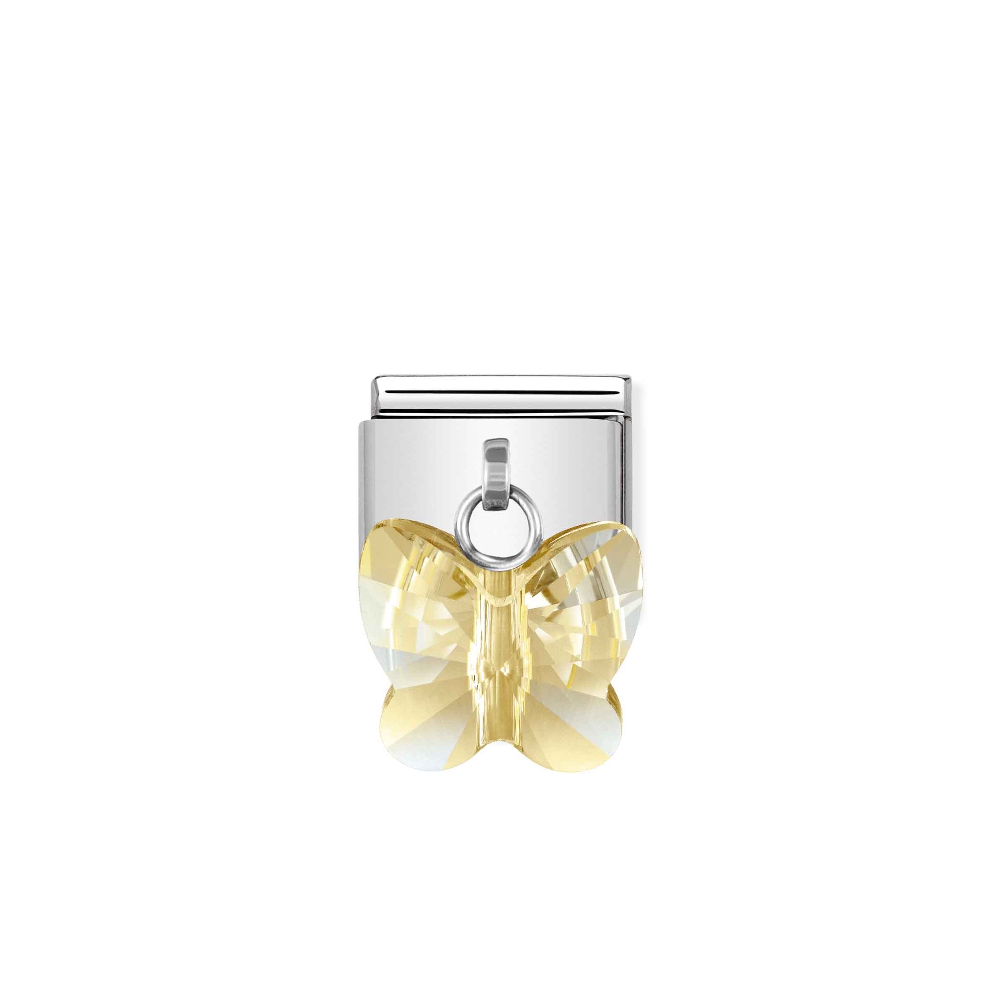 Nomination Composable Classic Charm Schmetterling goldfarben - Edelstahl, Sterling Silber, Zirkonia