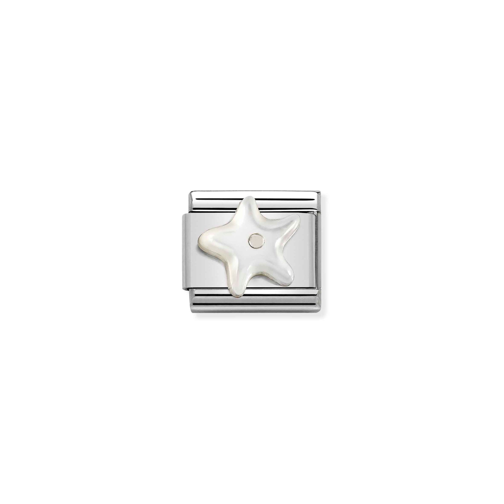 Nomination Composable Classic Charm Seestern Perlmutt - Edelstahl, Sterling Silber