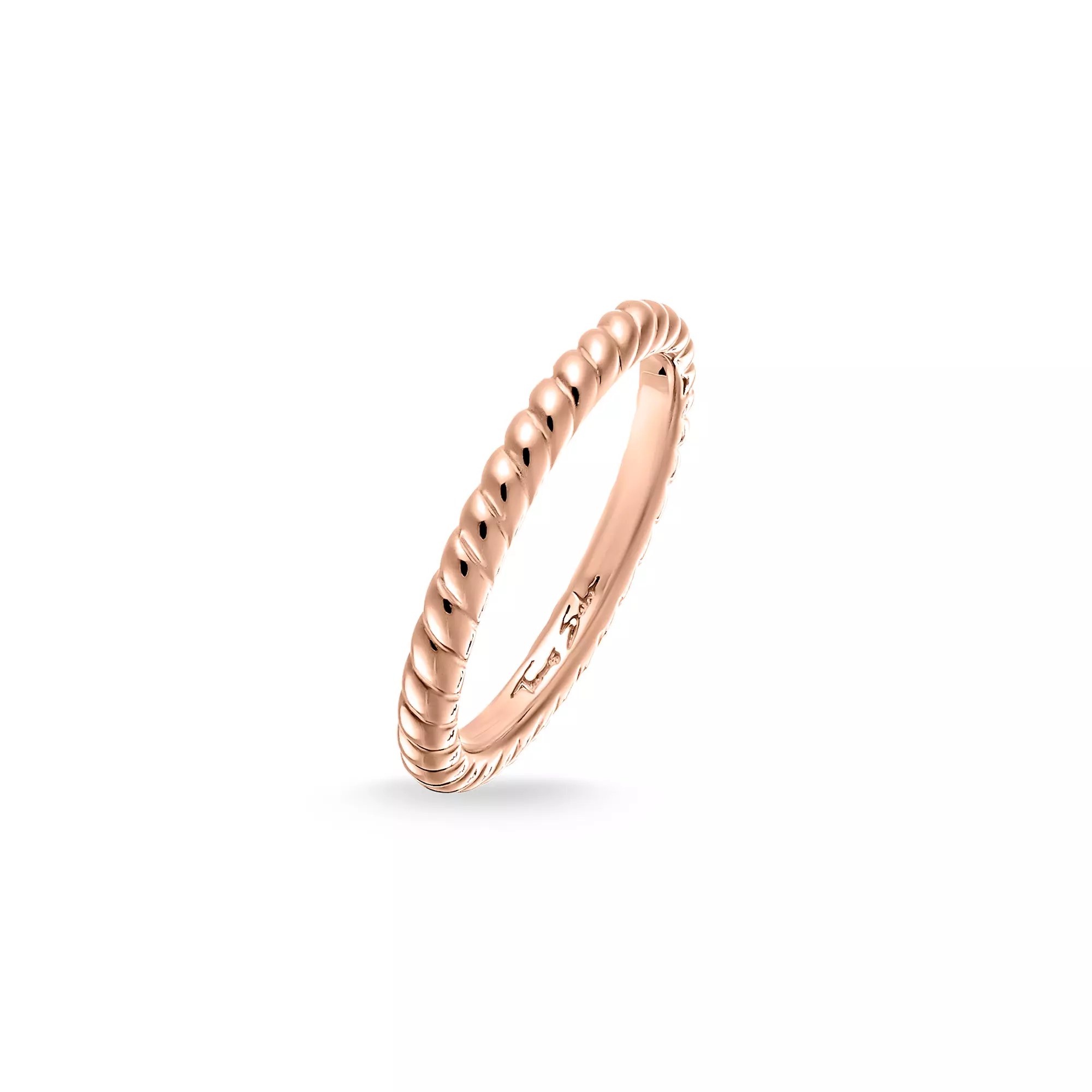 Thomas Sabo Ring Silber - verg. Gelbgold – gedrehtes Band – Ansicht 3