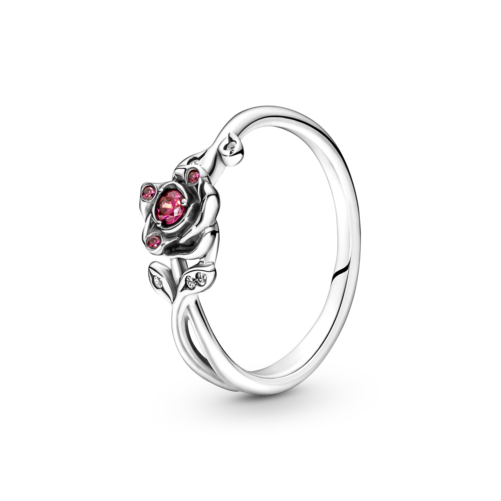 Pandora Ring - Disney - Die Schöne und das Biest - Rosenring - Sterling Silber - Zirkonia - Bunt