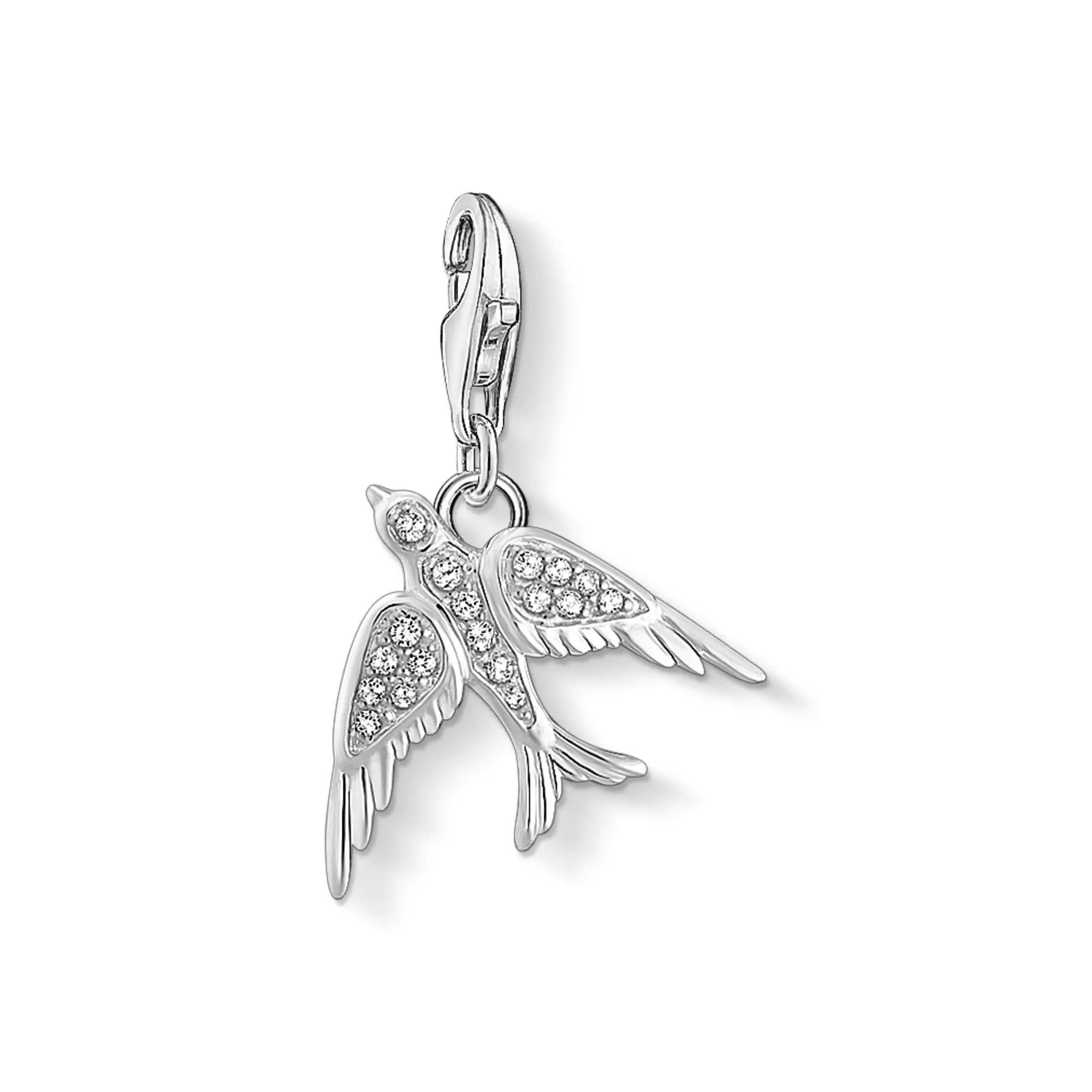 Thomas Sabo charm - Schwalbe - Vogel - Silber - Zirkonia