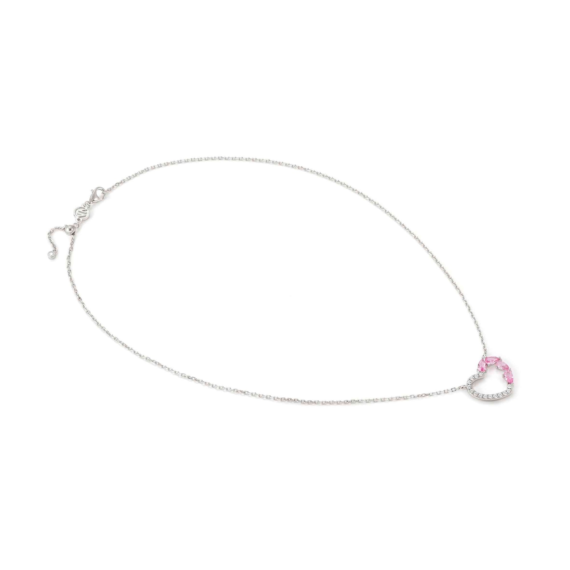 Nomination SHINE ME UP Halskette aus Sterling Silber - Zirkonia - Herz - Weiß - Rosa - 44 cm – Ansicht 4
