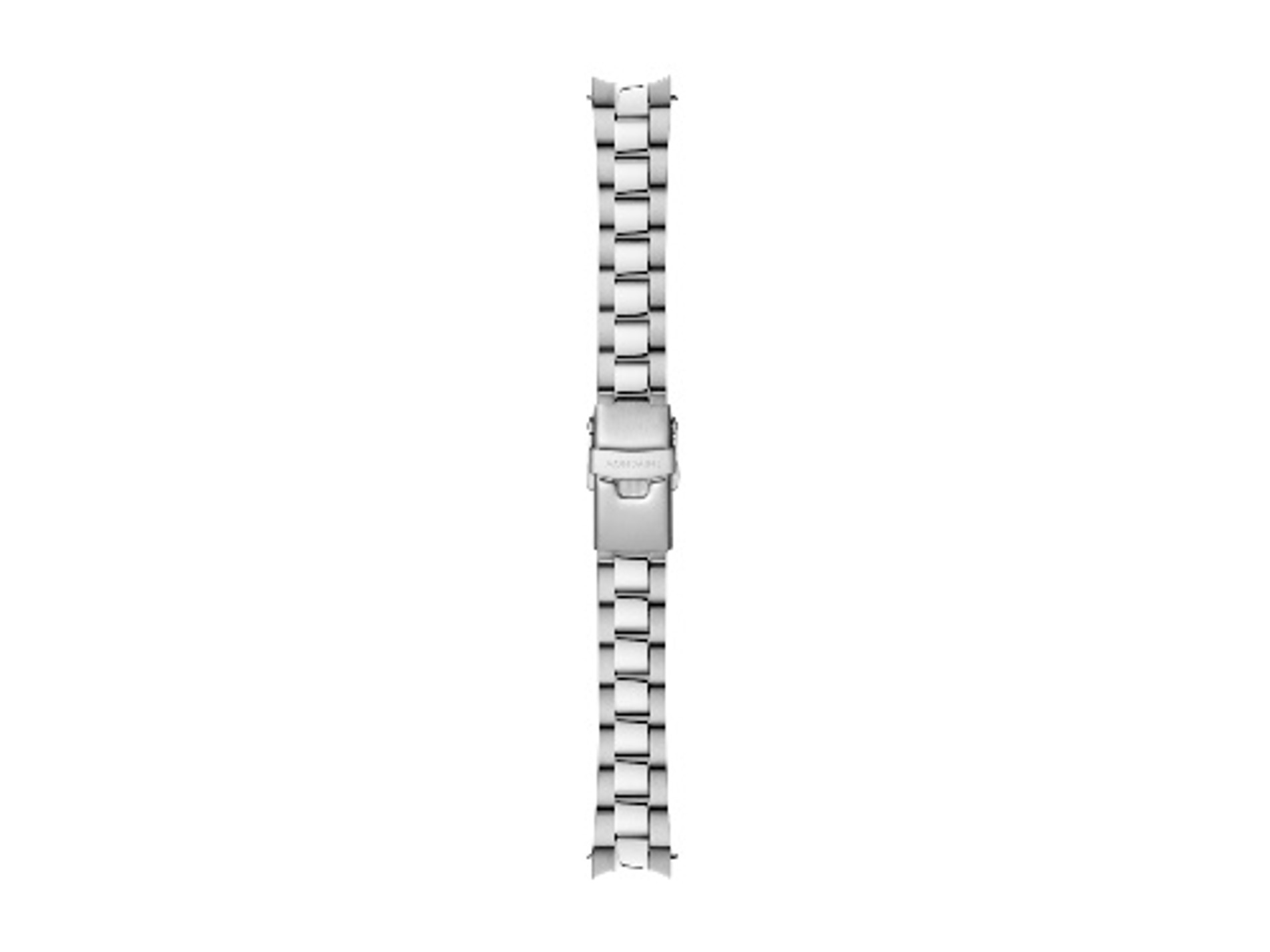 Metallgliederarmband FMM.23316.ST.EM1.K aus Edelstahl in Silber, teilweise mattiert, 16 mm Breite, passend für Mondaine Uhren, bietet stilvolle und langlebige Armbandoption.