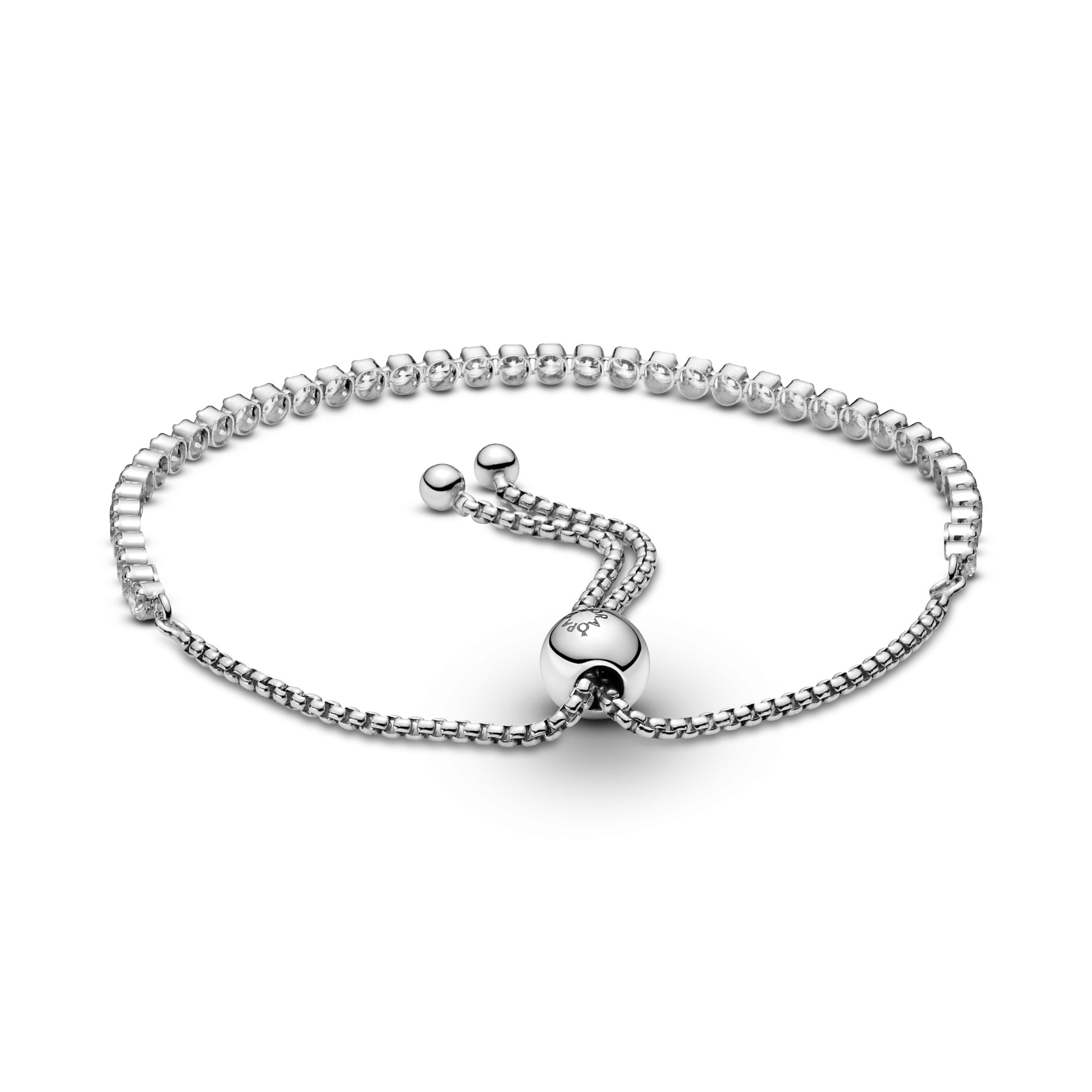 Pandora Funkelndes Schiebe-Tennisarmband - Sterling Silber - Zirkonia – Ansicht 4