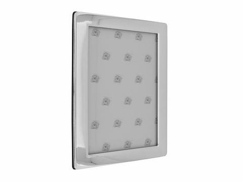 Versilberter Bilderrahmen im rechteckig abgerundeten Design für Fotos in der Größe 10 x 15 cm, Hersteller Juwelier Harnisch, ideal zur Präsentation Ihrer Lieblingsbilder.