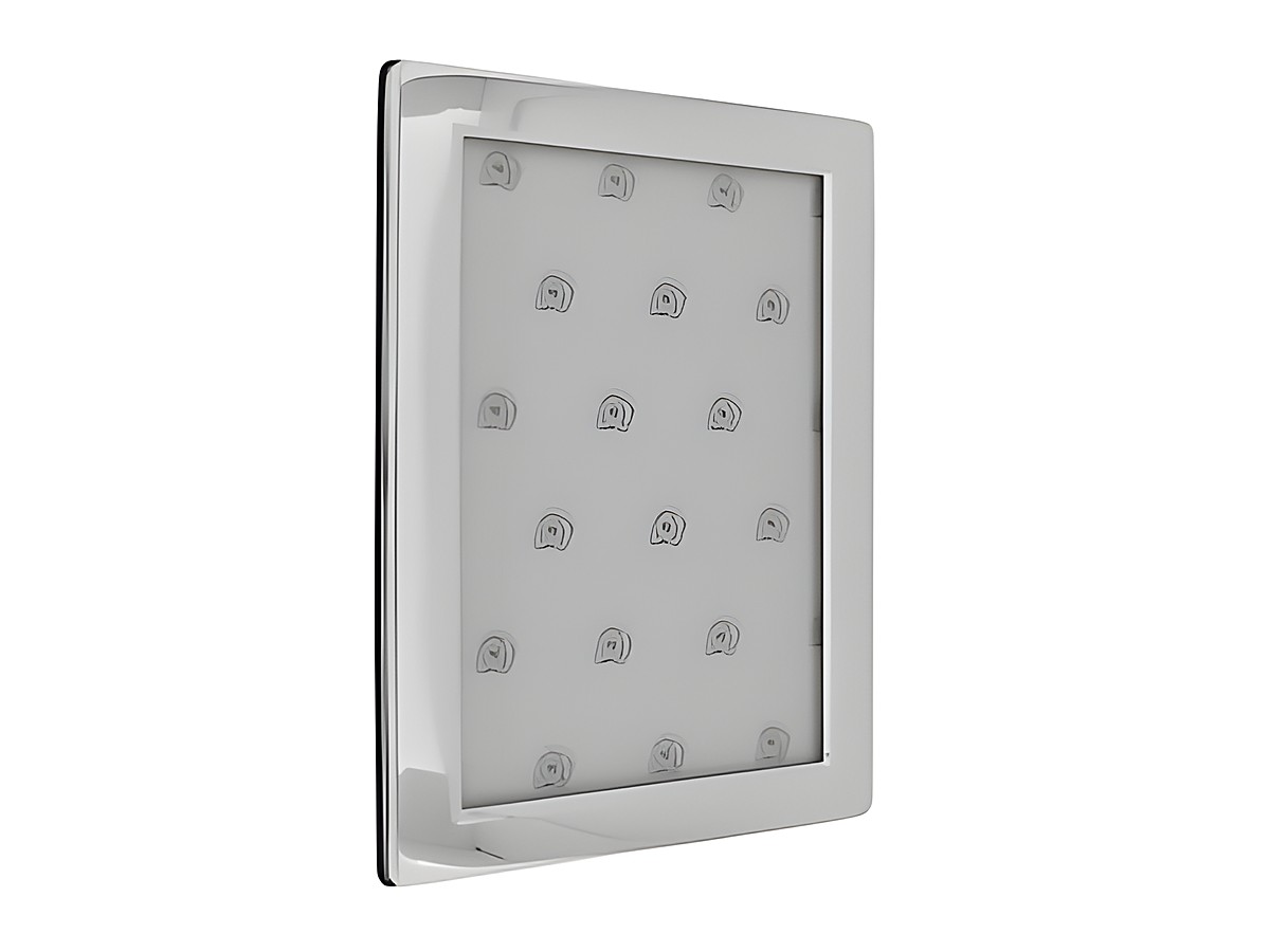 Versilberter Bilderrahmen im rechteckig abgerundeten Design für Fotos in der Größe 10 x 15 cm, Hersteller Juwelier Harnisch, ideal zur Präsentation Ihrer Lieblingsbilder.