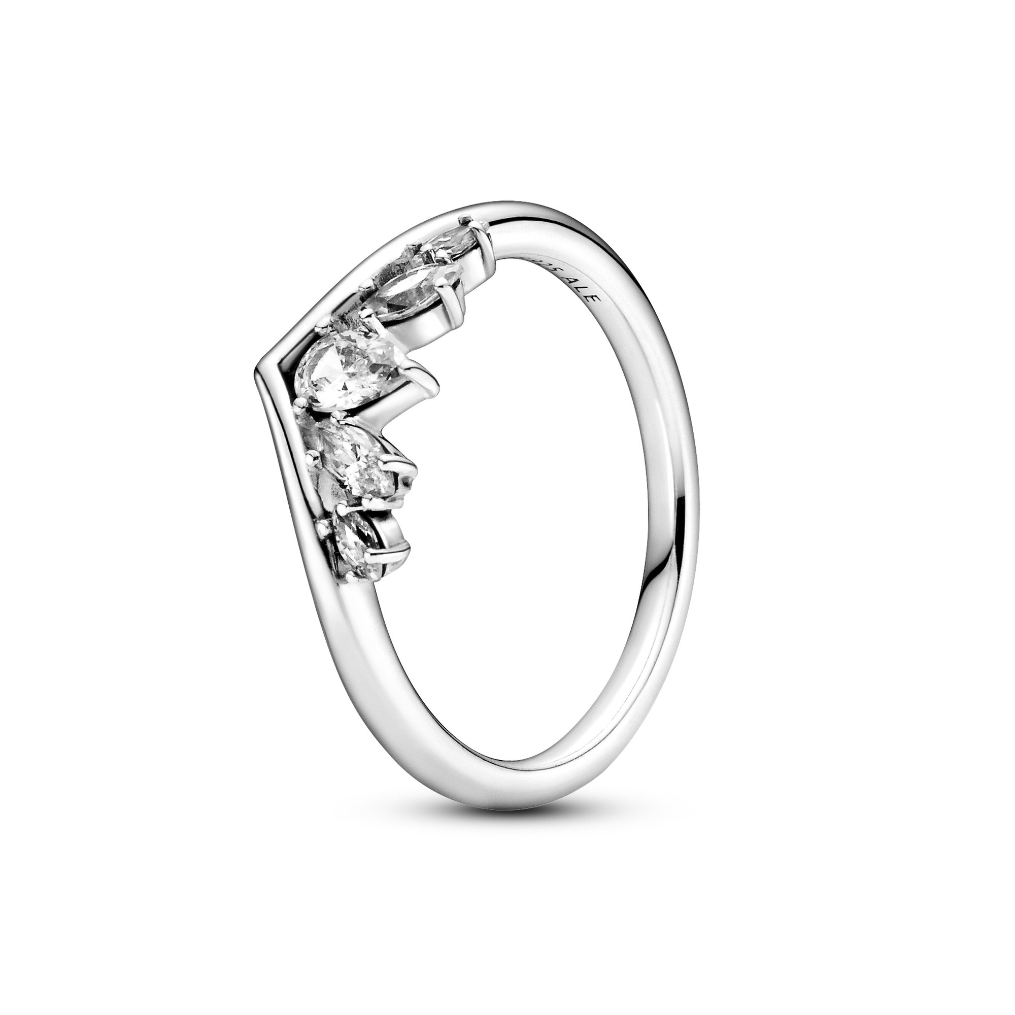 Pandora Wish - Ring - Funkelnder Wishbone - Silber