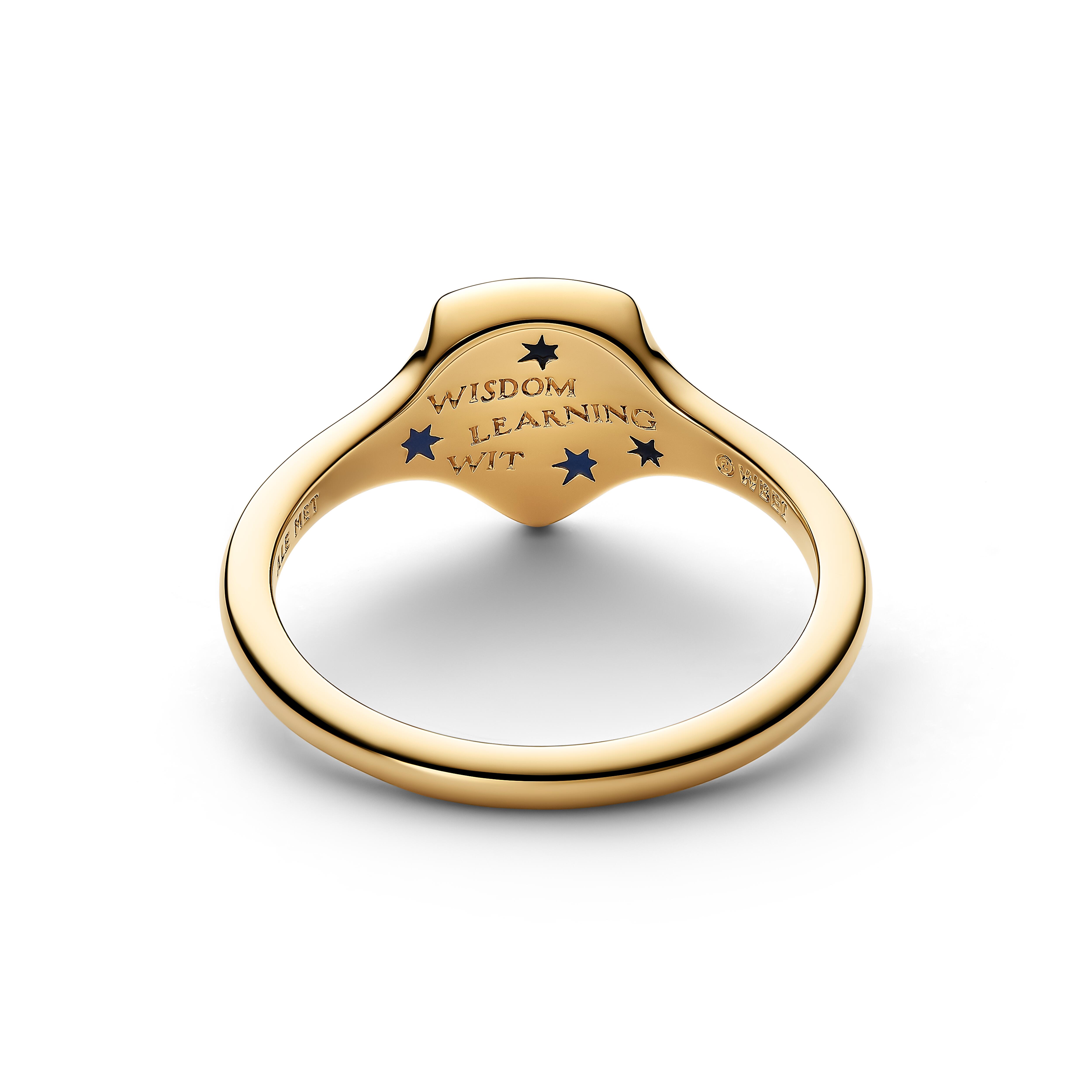 Pandora Harry Potter - Siegelring Ravenclaw - Gelbgold Vergoldung – Ansicht 2