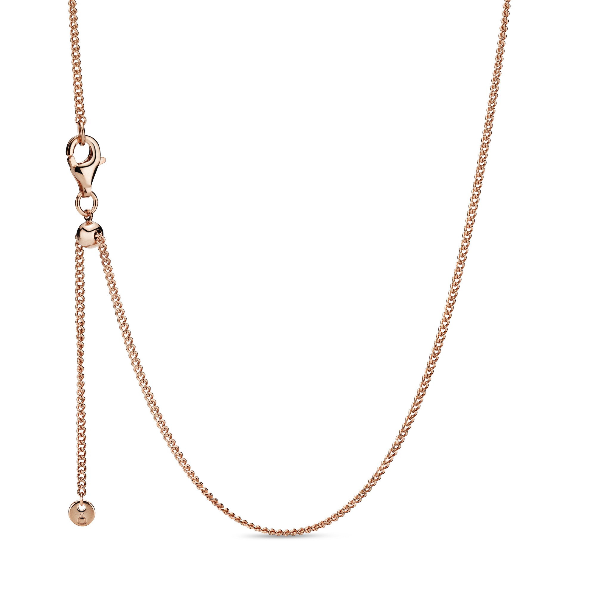Pandora Roségold Verg. - Roségold Verg. Kette + Schiebeverschluss - 60 cm