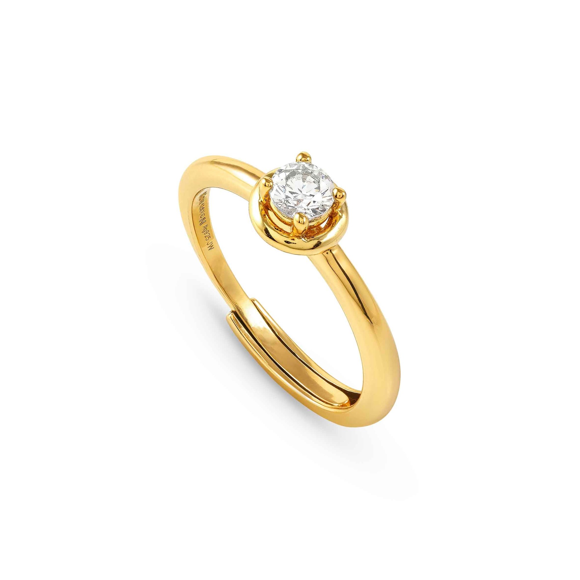 Nomination Sterling Silber - Kreis - vergoldet Ring - Cosmiclove – Ansicht 2