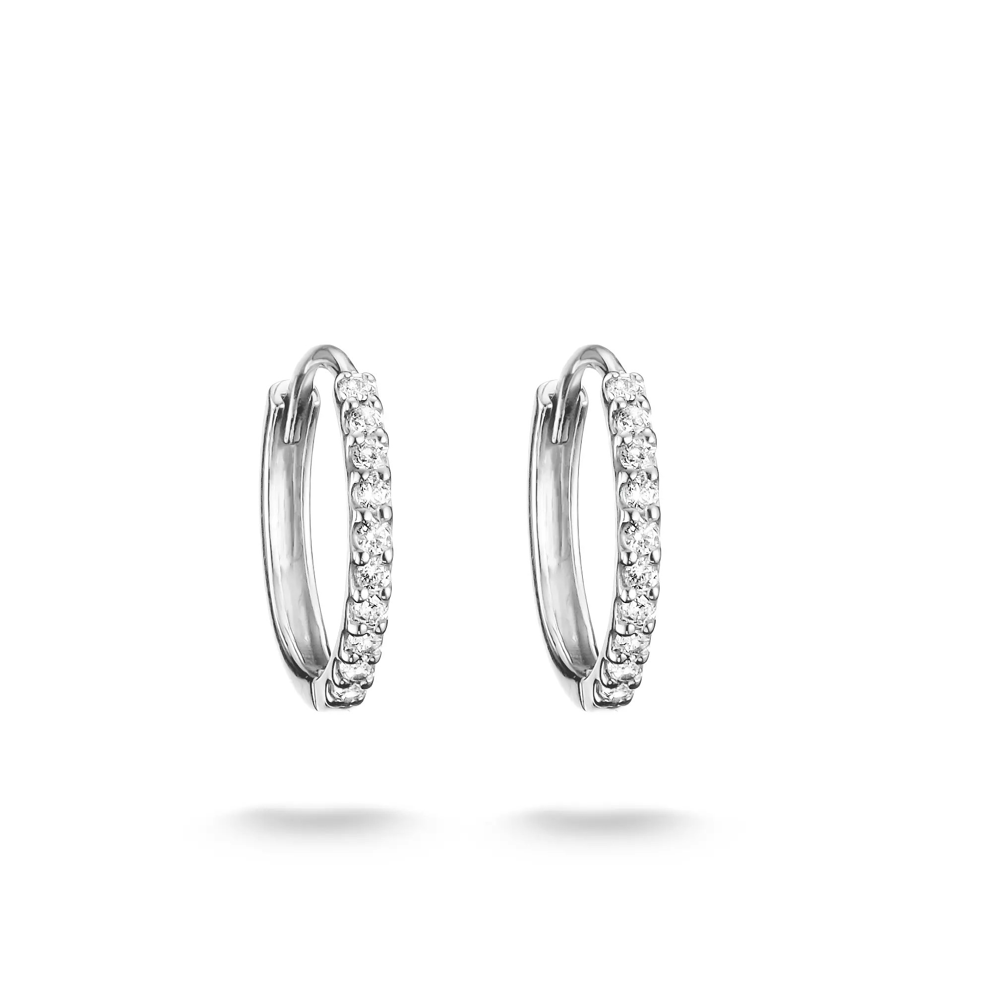 Thomas Sabo Creolen mit weißem Zirkonia – Silber – 12,7 mm hoch – Ansicht 2