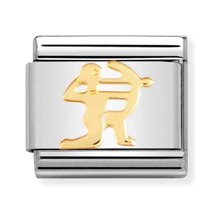 Nomination Composable Classic Charm Sternzeichen Schütze - Edelstahl, Gelbgold