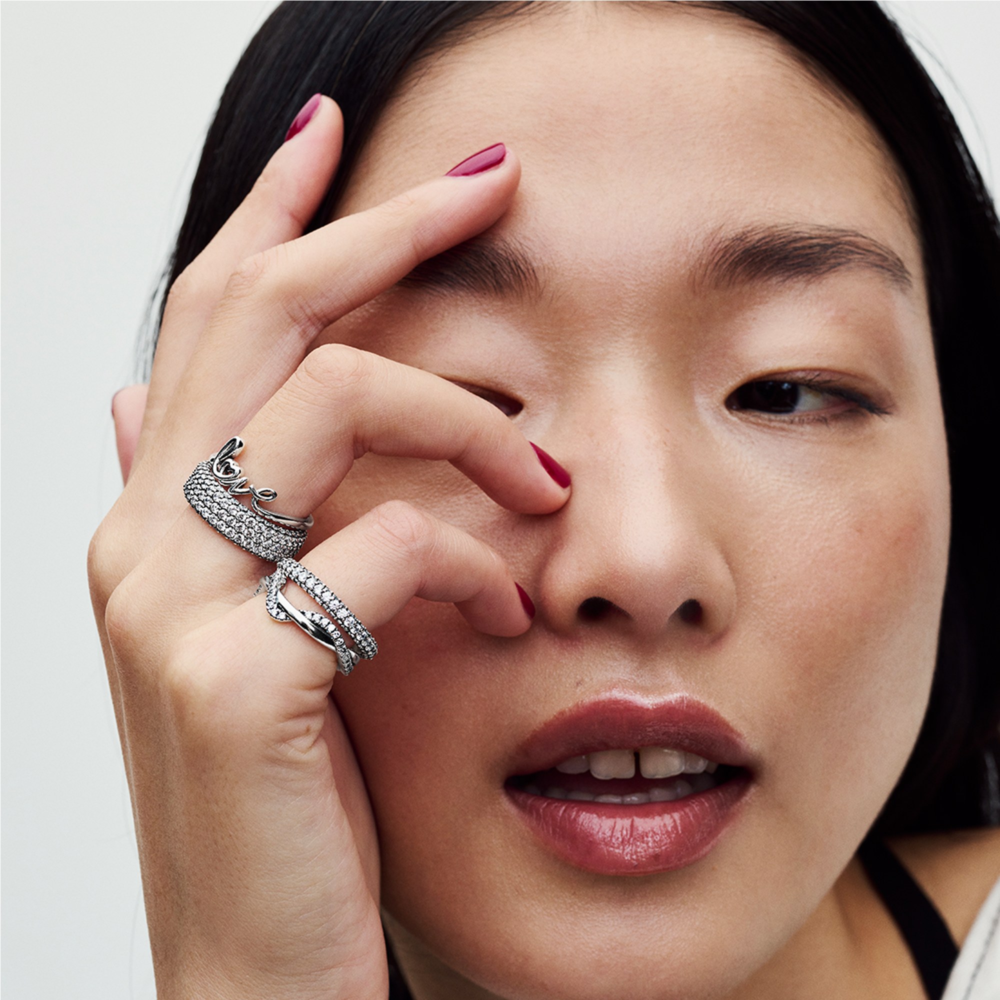 Pandora Funkelnde Verschlungene Welle Ring - Sterling Silber - Zirkonia klar – Ansicht 5