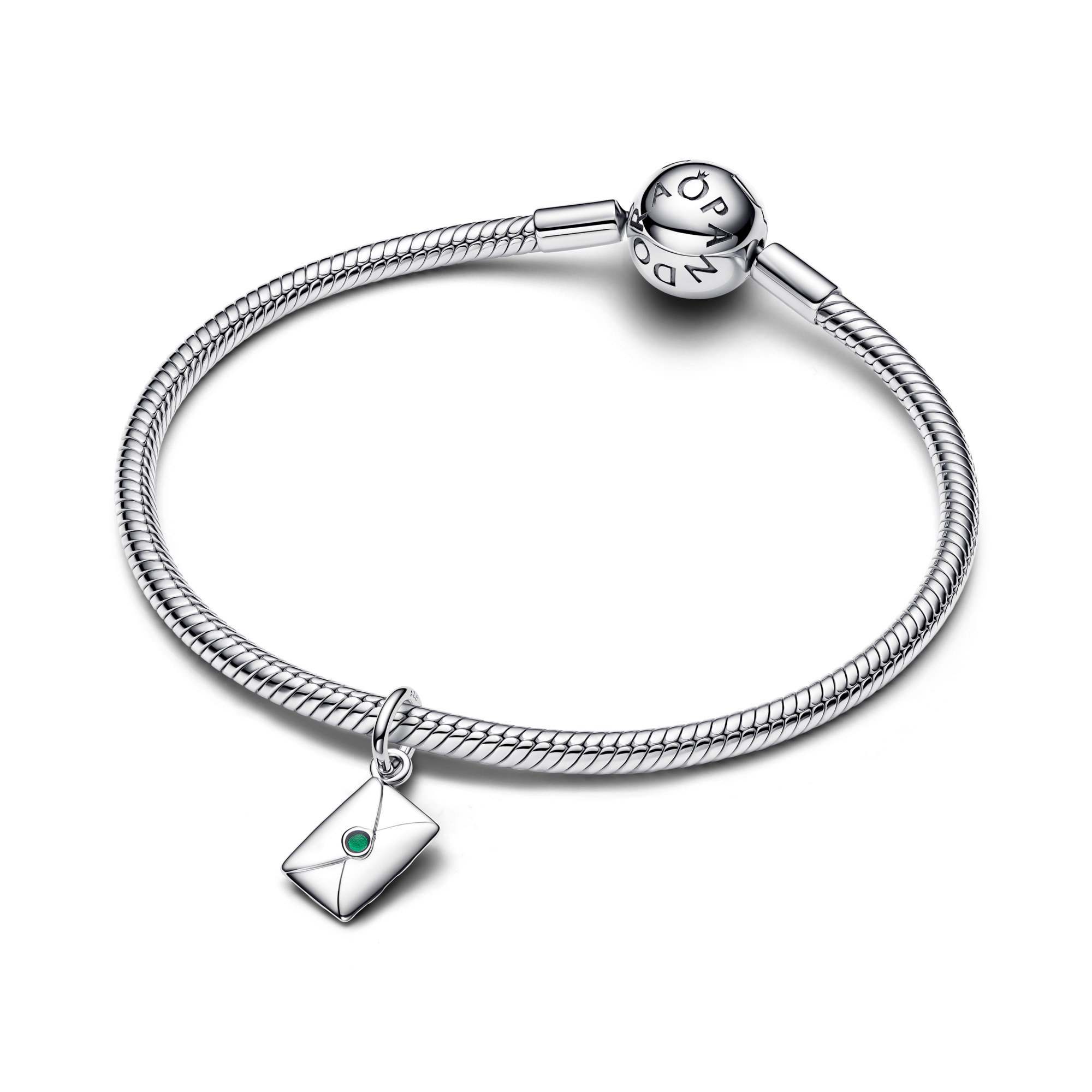 Pandora Moments - Hänge-Charm Brief Weihnachtsmann - Sterling Silber – Ansicht 3