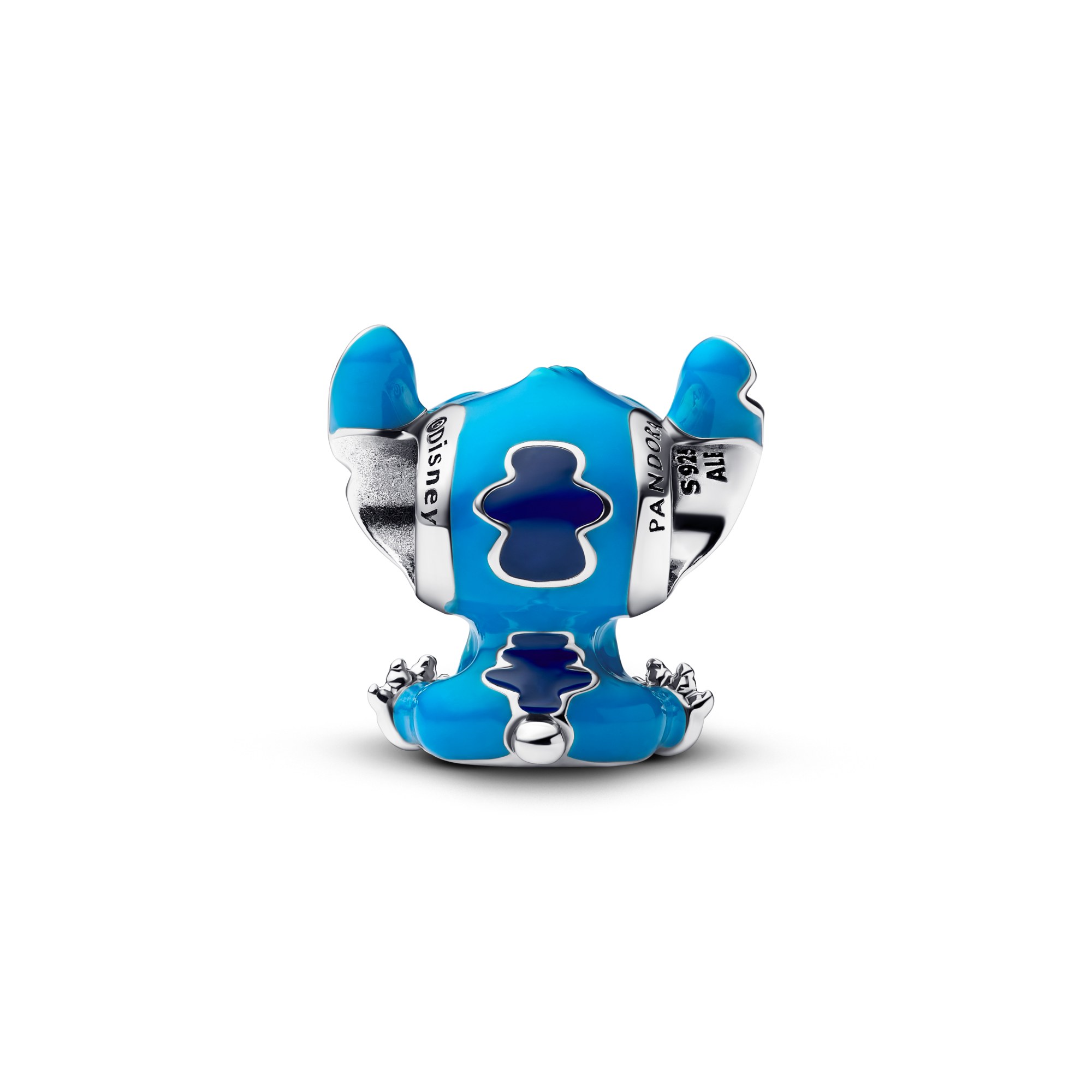 Pandora Disney Stitch Charm - Sterling Silber - Blau – Ansicht 3