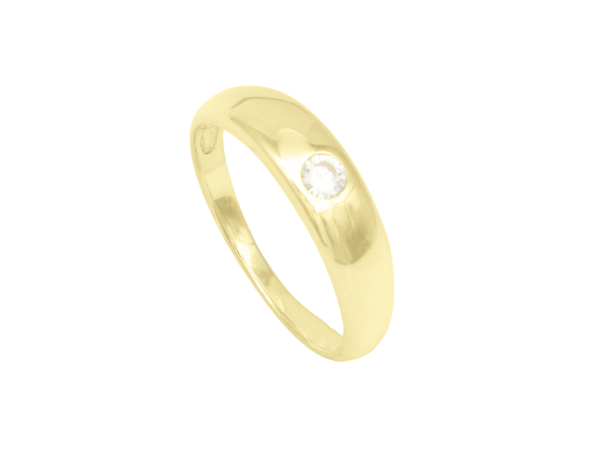 Taufring Gold 585 mit Zirkonia Kinderschmuck Taufe Baby