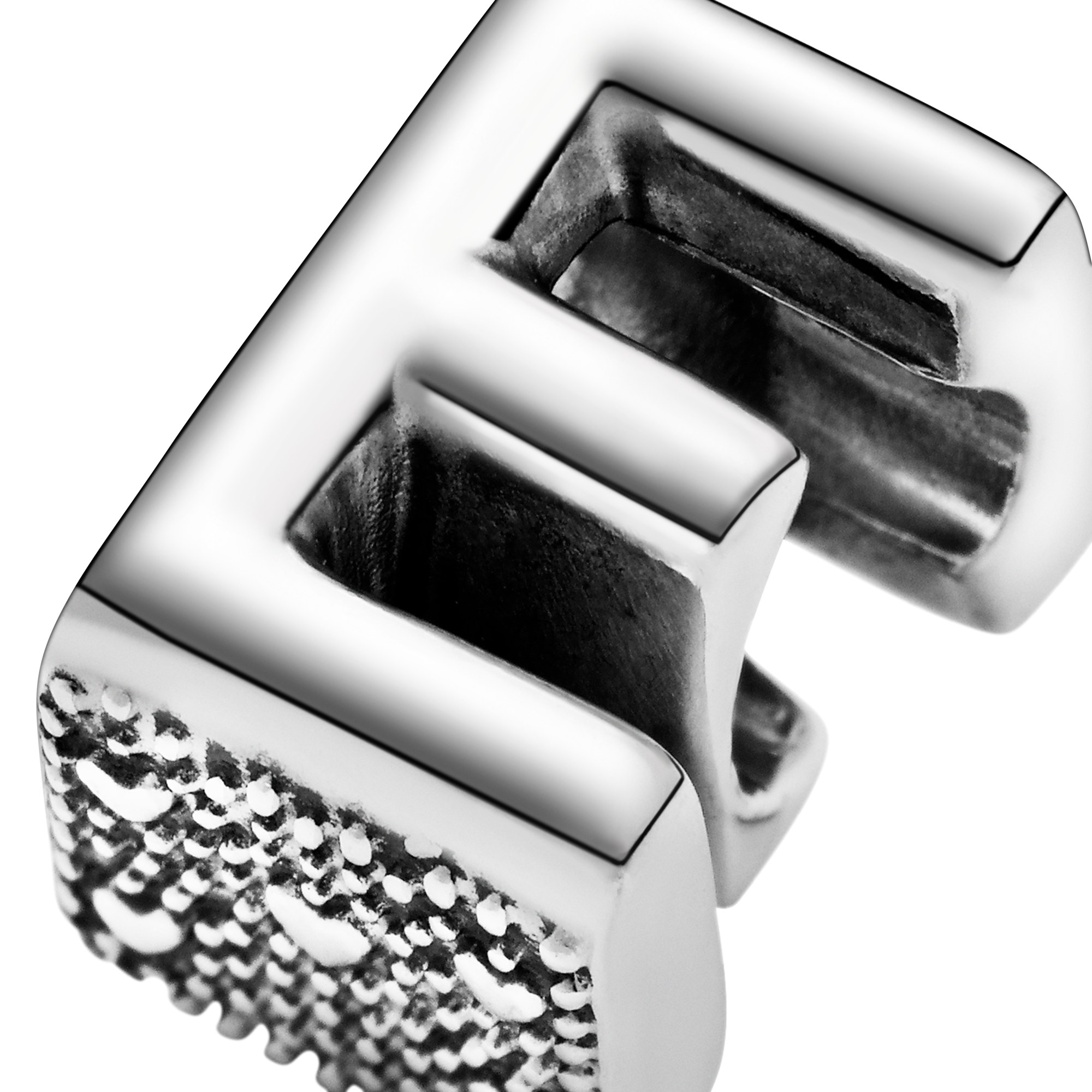 PANDORA Charm - Buchstabe E - Letter E - 925 Sterling Silber – Ansicht 4