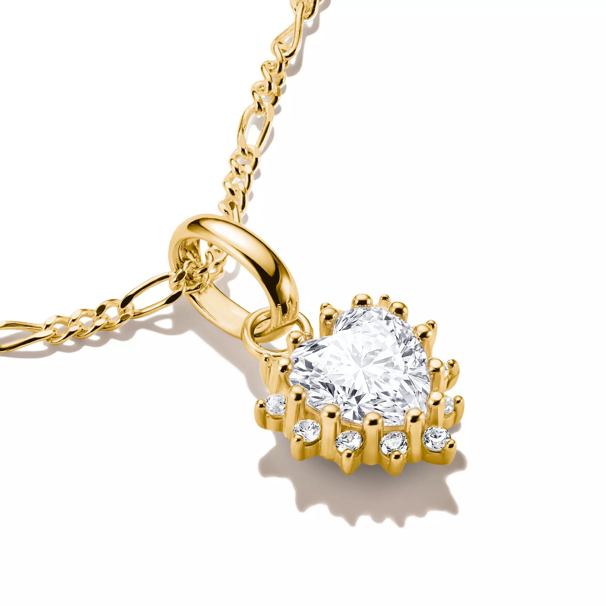 Thomas Sabo Connect - Charm Herz - 18k Gelbgold Vergoldung - Zirkonia - Charm mit Öse – Ansicht 2