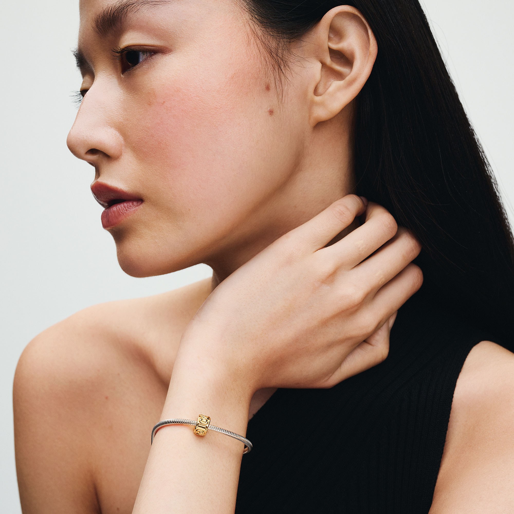 Pandora Liebesknoten CLIP-Stopper - Gelbgold vergoldet – Ansicht 5