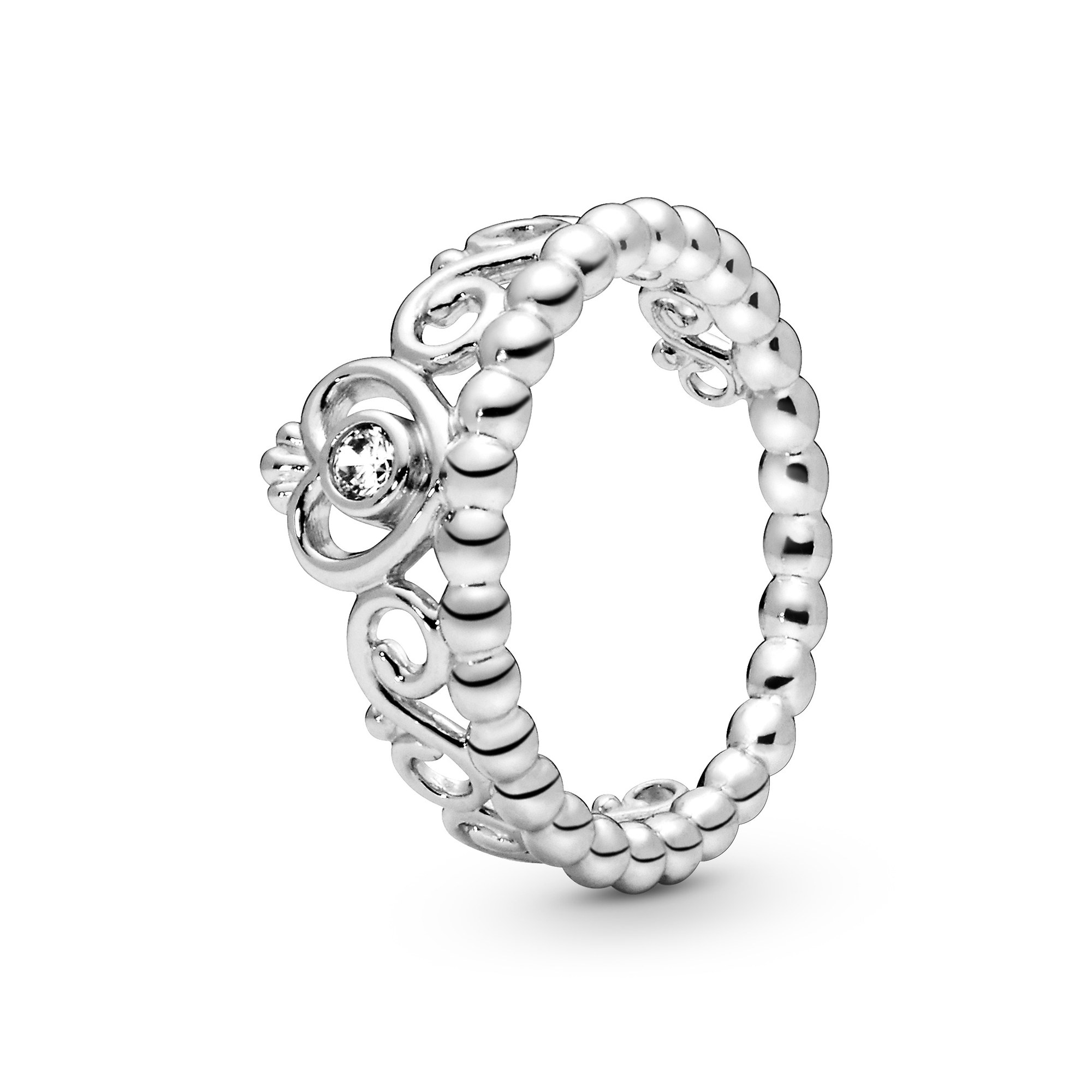 PANDORA Silber Ring - Herz Diadem - Tiara - Zirkonia