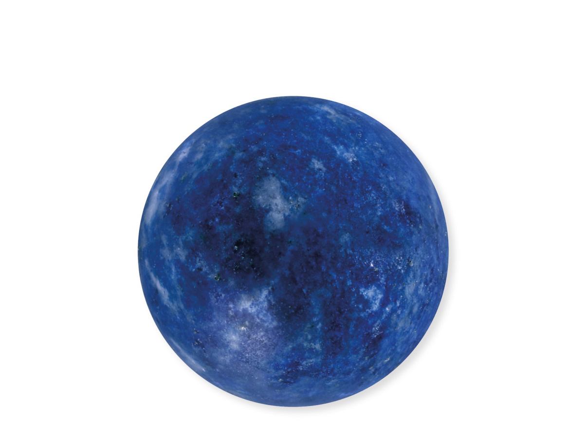 Engelsrufer ERS-HEAL-LP-XS HEAL Powerful Stone - Kraftstein - Lapislazuli Perle - 20 x 4 mm Gr. XS Kraftstein aus Lapislazuli in Form einer runden Perle mit einem Durchmesser von 20 mm und einer Dicke von 4 mm, ideal für Schmuck und zur Förderung von Heilenergien.