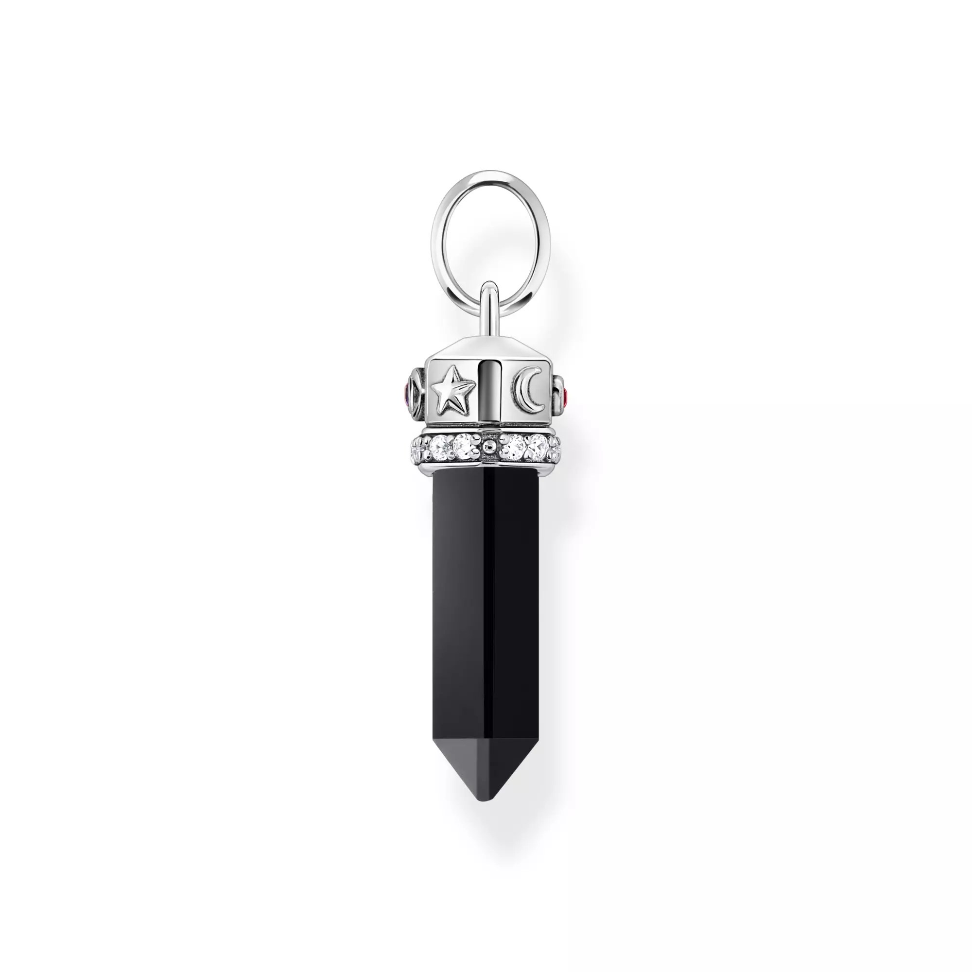 Thomas Sabo Anhänger - Silber geschw. & Onyx & Zirkonia - Schwarz - Pendel – Ansicht 2